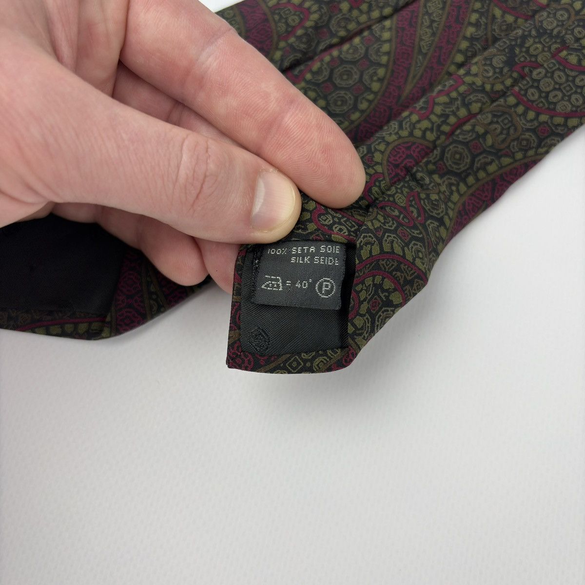 Ermenegildo Zegna Ermenegildo Zegna Abstraction Silk Tie Size ONE SIZE - 5 Thumbnail