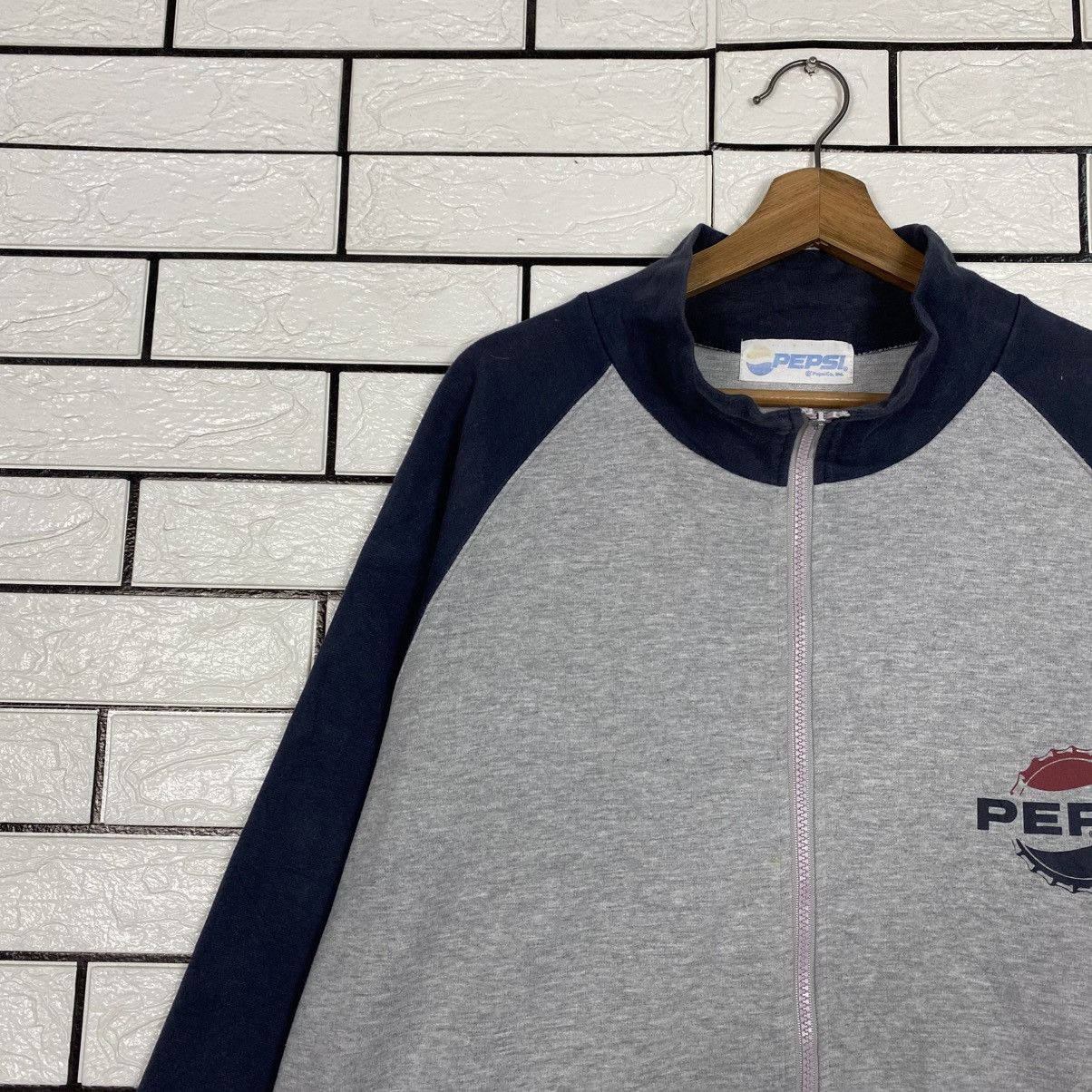 Japanese Brand 📌Vintage Zipper Sweater Pepsi Big Logo Size US L / EU 52-54 / 3 - 8 Thumbnail