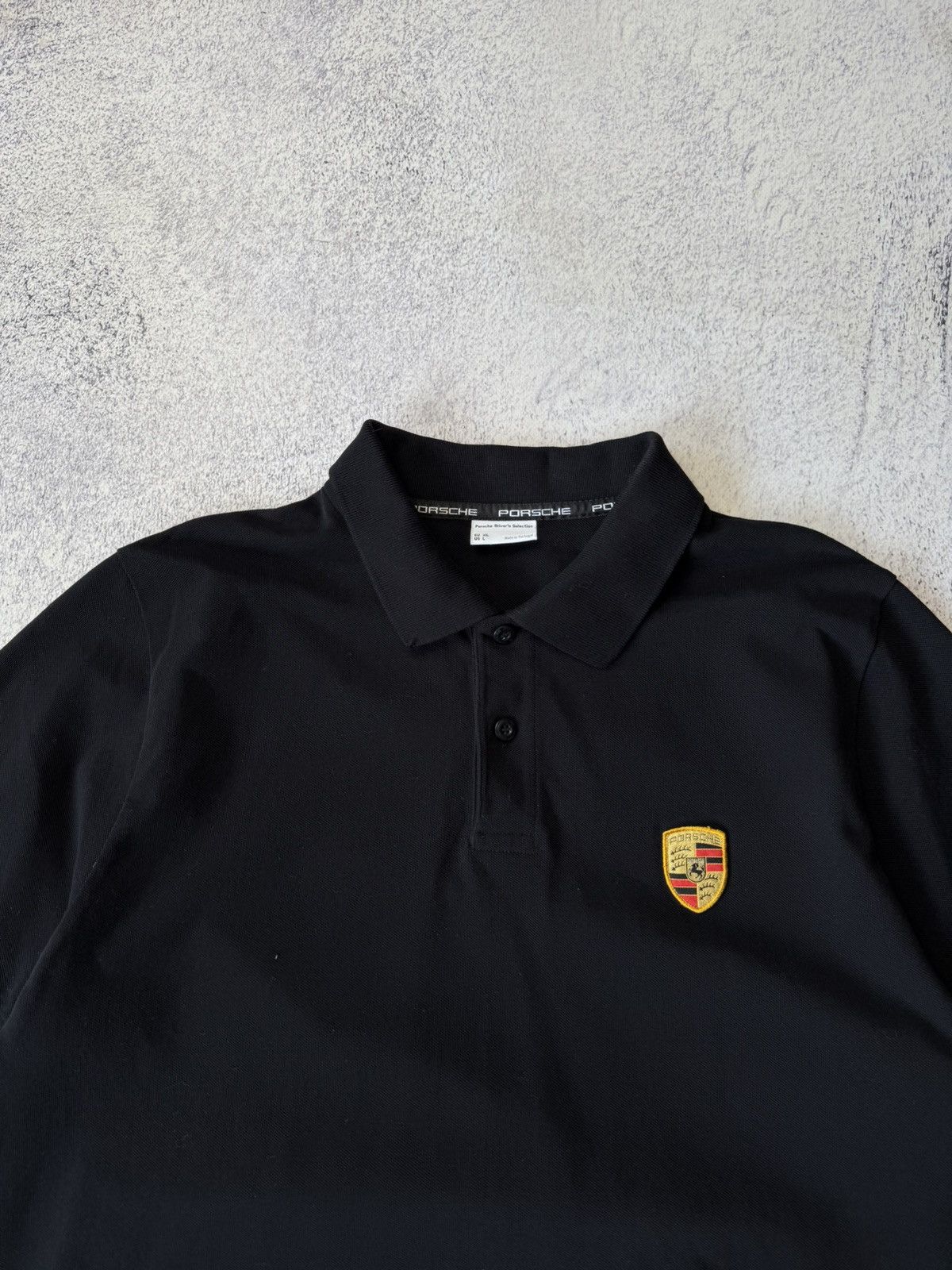 Porsche Design Mens Porches Driver’s Black Polos Size US XL / EU 56 / 4 - 5 Thumbnail