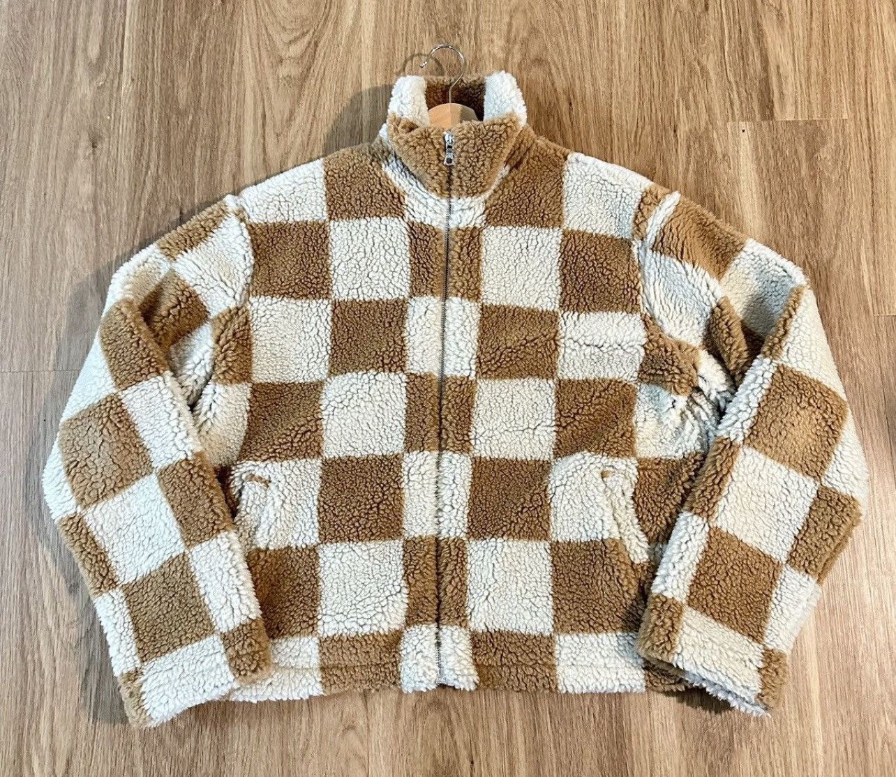 Sangiev Sangiev Checkered Fleece Jacket Size US XL / EU 56 / 4 - 2 Thumbnail