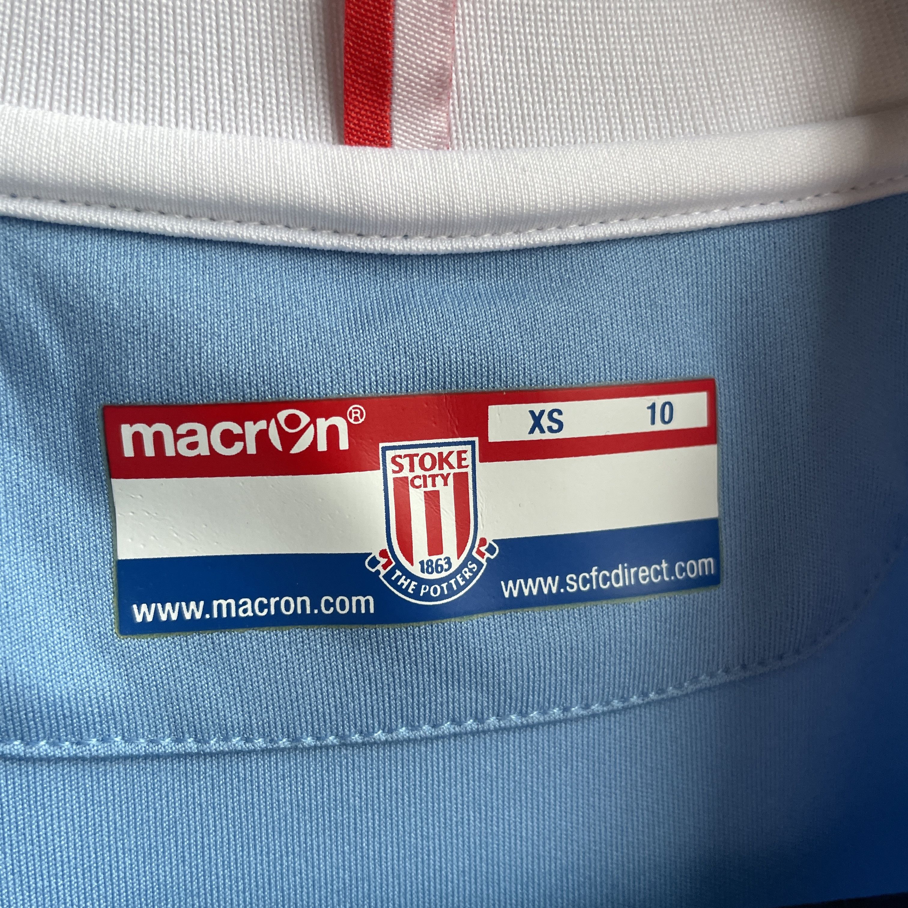 Macron Stoke City F.C. 2016-17 Away Jersey Size XS Size US XS / EU 42 / 0 - 5 Thumbnail