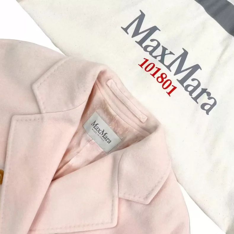 Max Mara Max Mara 101801 Pink Coat Size S / US 4 / IT 40 - 3 Thumbnail
