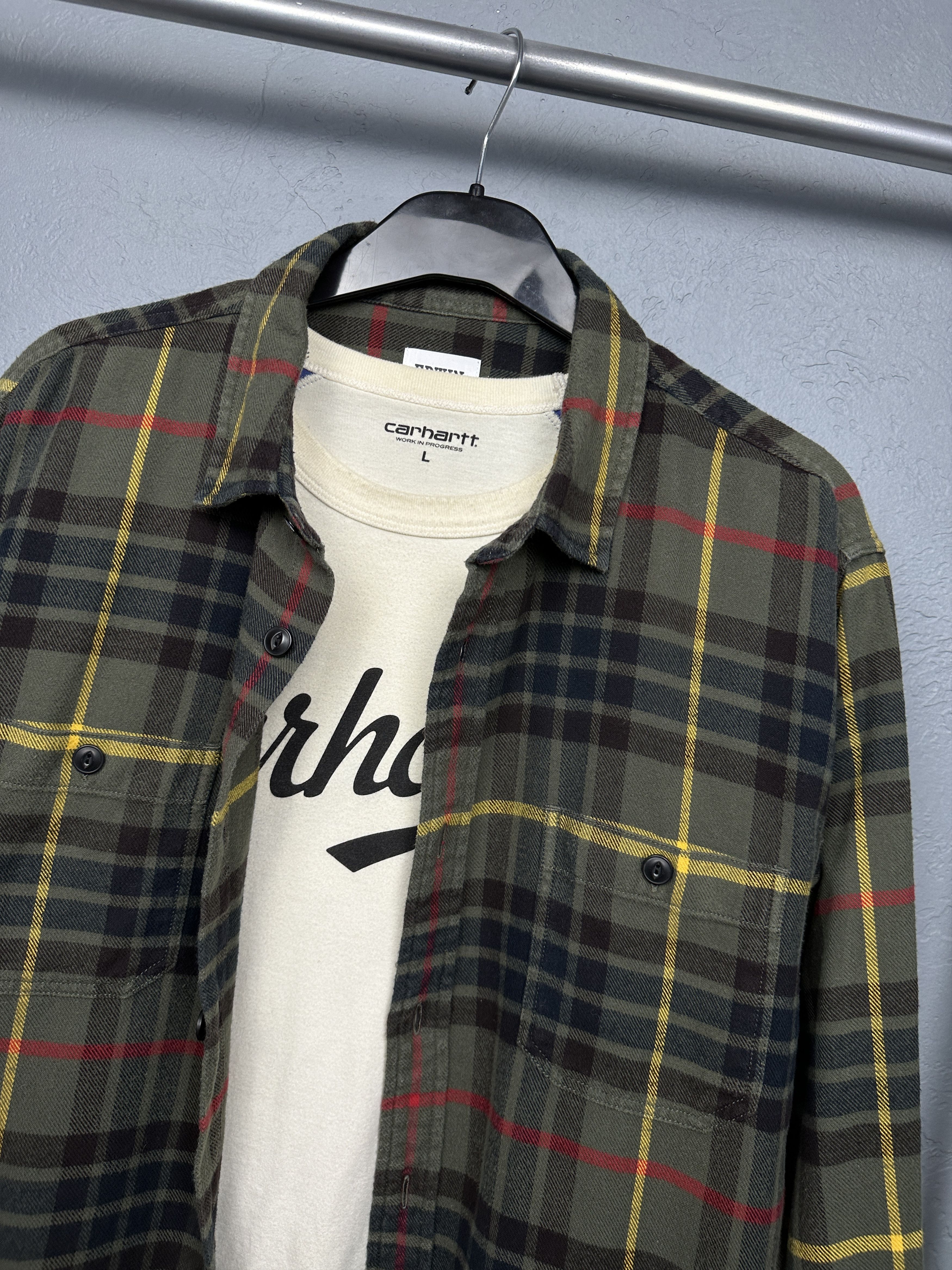 Edwin Edwin Mens Labour Flannel Plaid Shirt Size US L / EU 52-54 / 3 - 2 Thumbnail