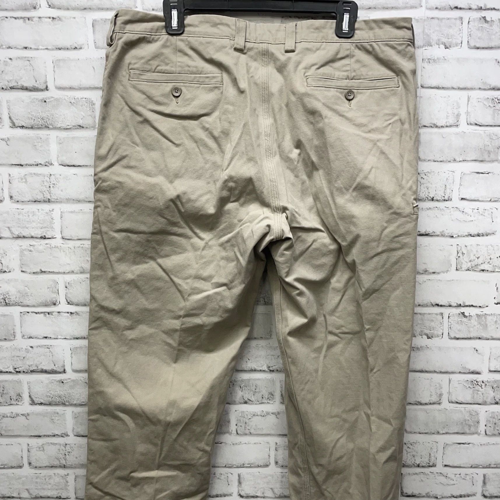 CO Duluth Trading Co Beige Cotton Blend Pants Mens 36x30 Chino Regular Beige 36 Mens Pants 36x30 Size US 36 / EU 52 - 5 Thumbnail