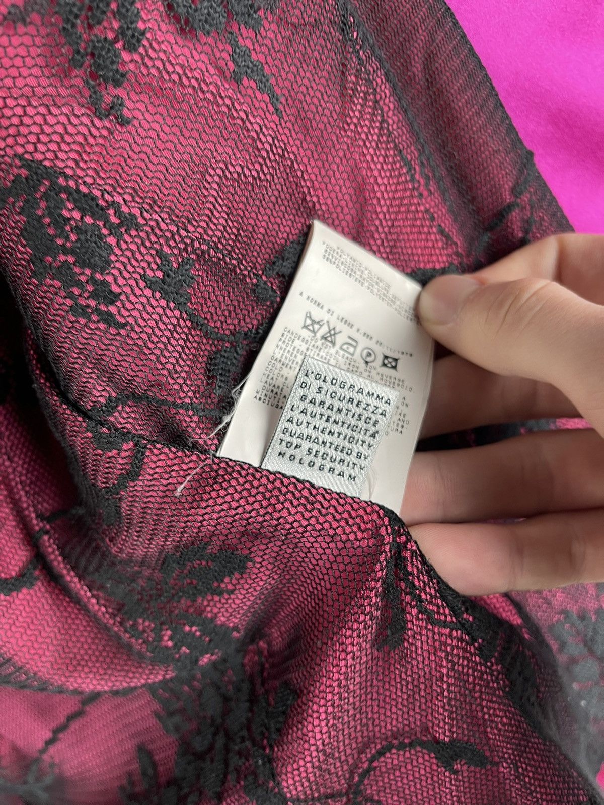 Dolce & Gabbana D&G Dolce & Gabbana Fuchsia Pink Satin Blazer 00s Size M / US 6-8 / IT 42-44 - 16 Thumbnail