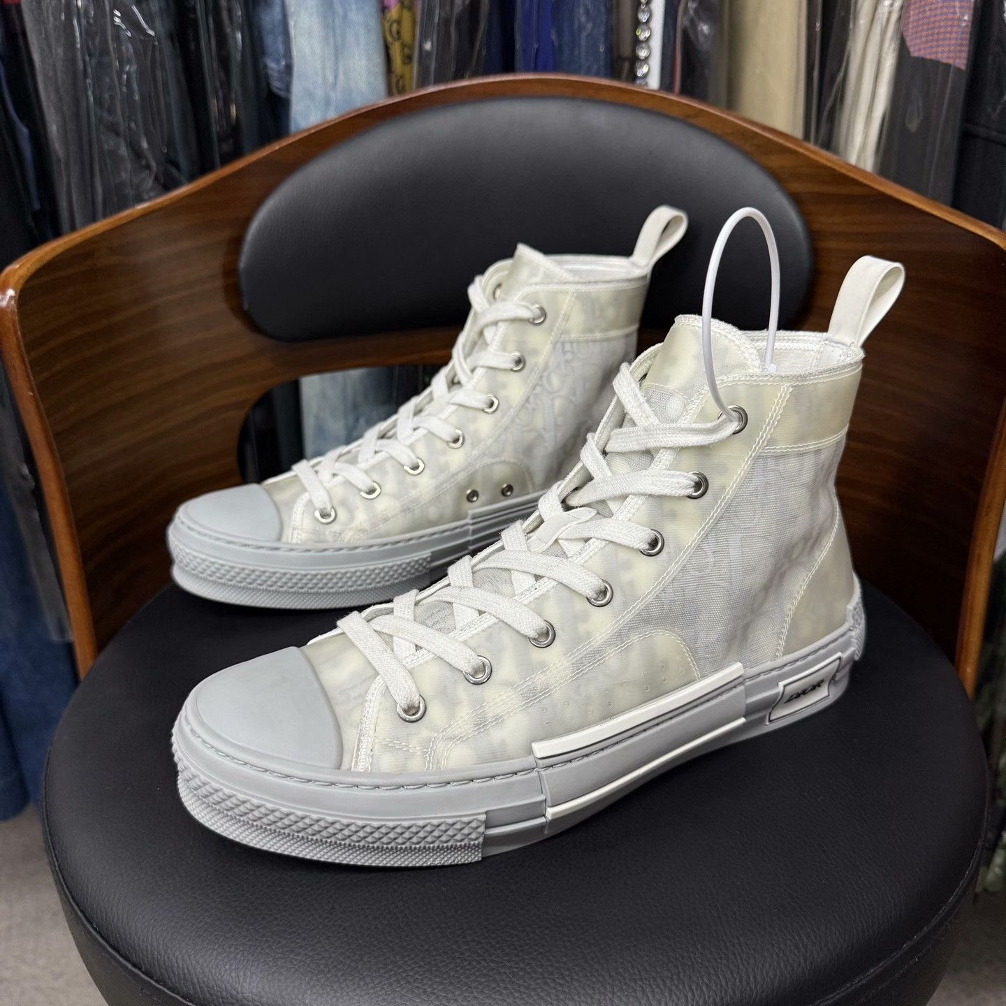 Dior Dior Gray Hitop Sneakers 23 Women Size US 8 / IT 38 - 1 Thumbnail