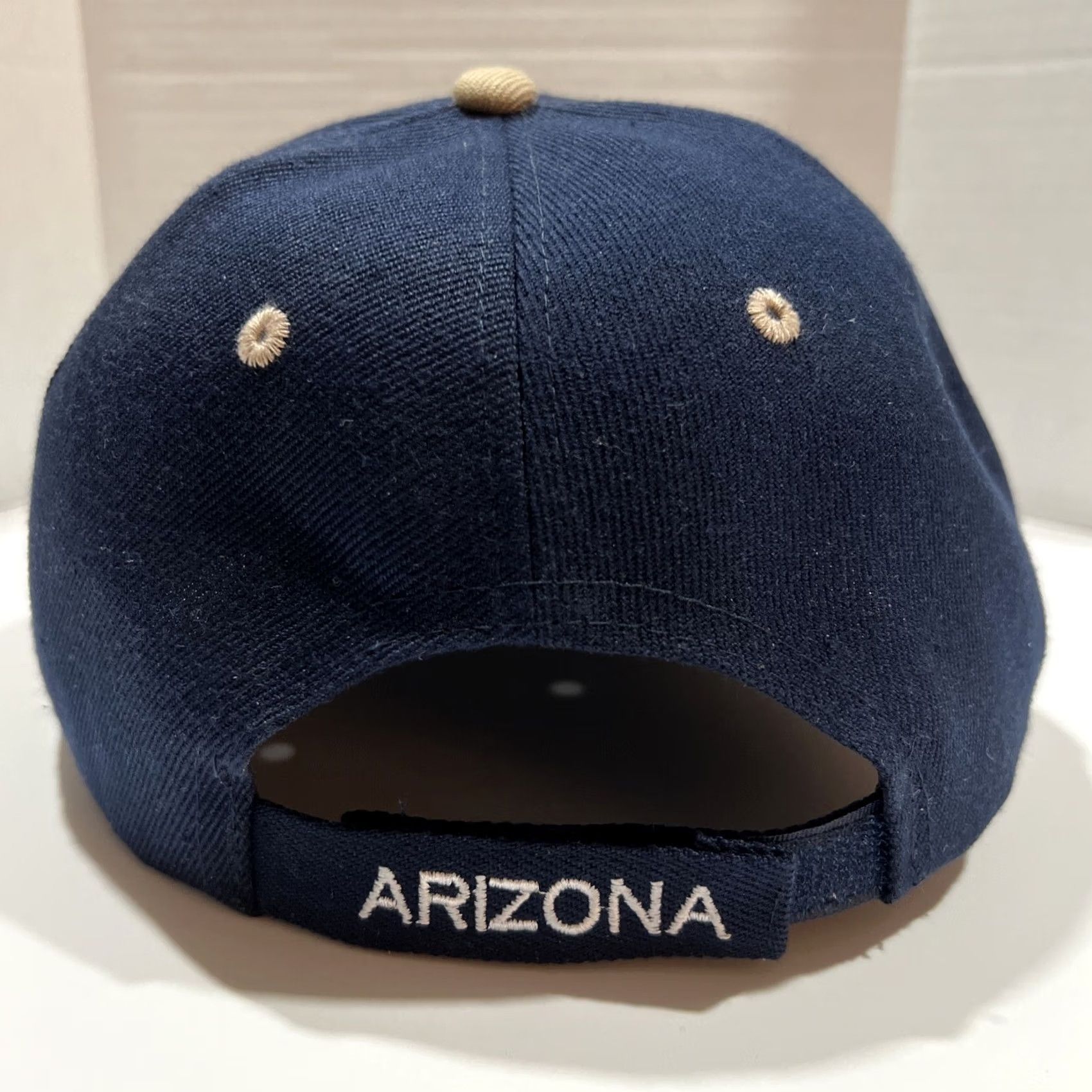 Vintage VINTAGE Arizona United States Spellout Flag Strapback Adjustable Trucker Hat Blue Men Adjustable Trucker Hat Mens Blues Flag Arizona US Size ONE SIZE - 5 Thumbnail