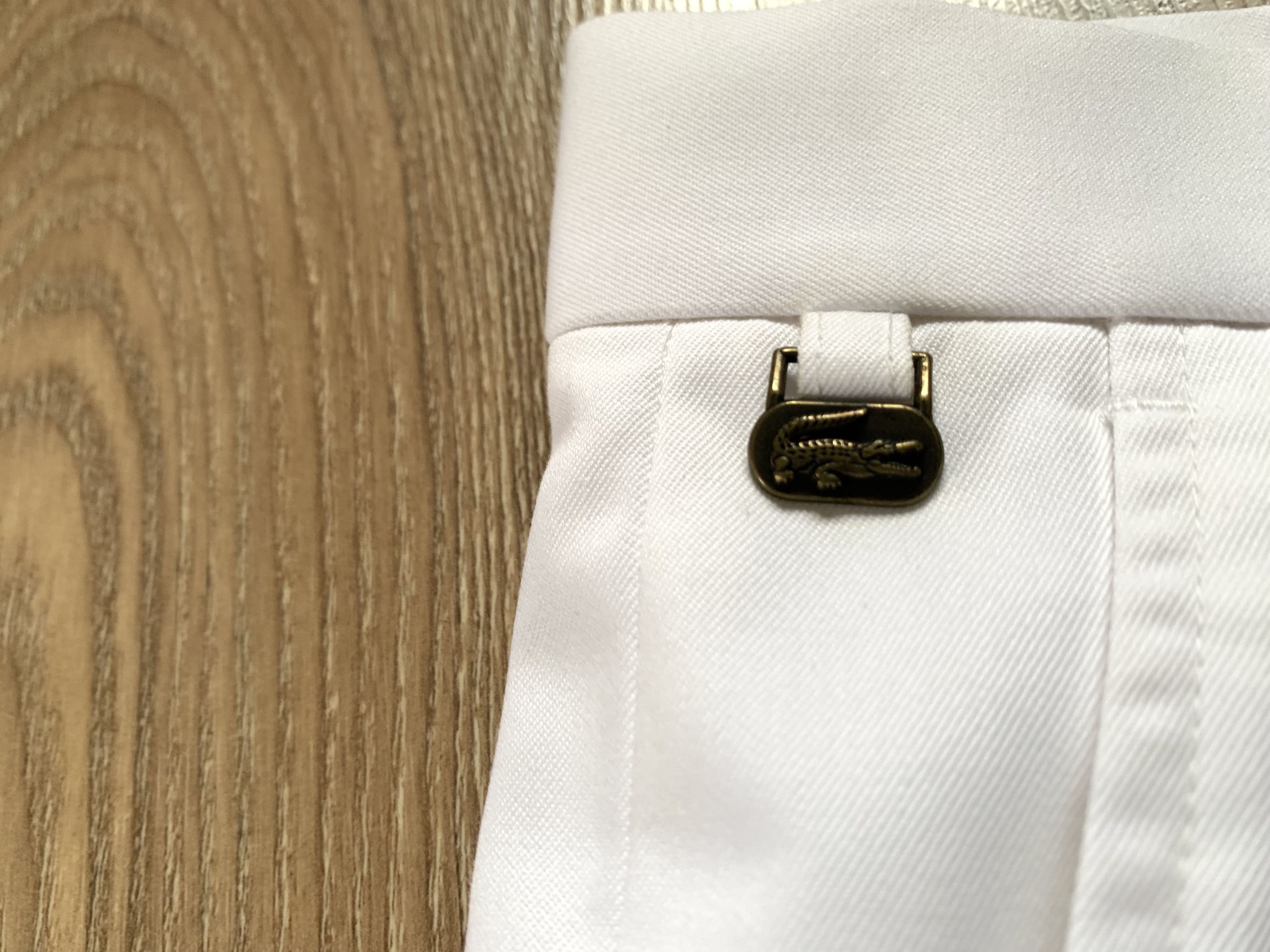 Lacoste × Vintage Rare Vintage New Lacoste White Cotton Pants Trousers Size US 36 / EU 52 - 7 Thumbnail