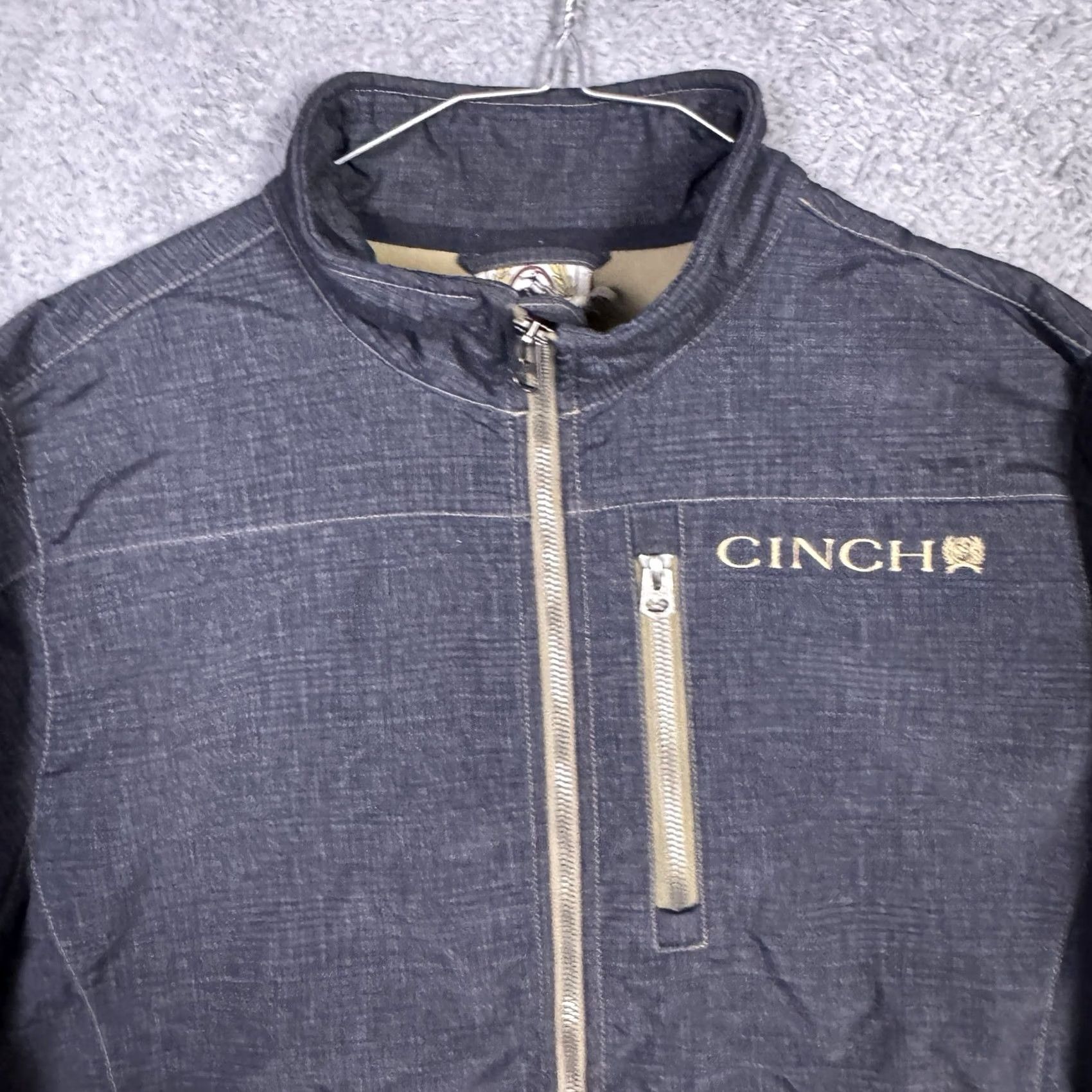Vintage Cinch Bonded Jacket Mens M Softshell Textured Fleece Full Zip Tech MWJ1518006 Size US M / EU 48-50 / 2 - 6 Thumbnail
