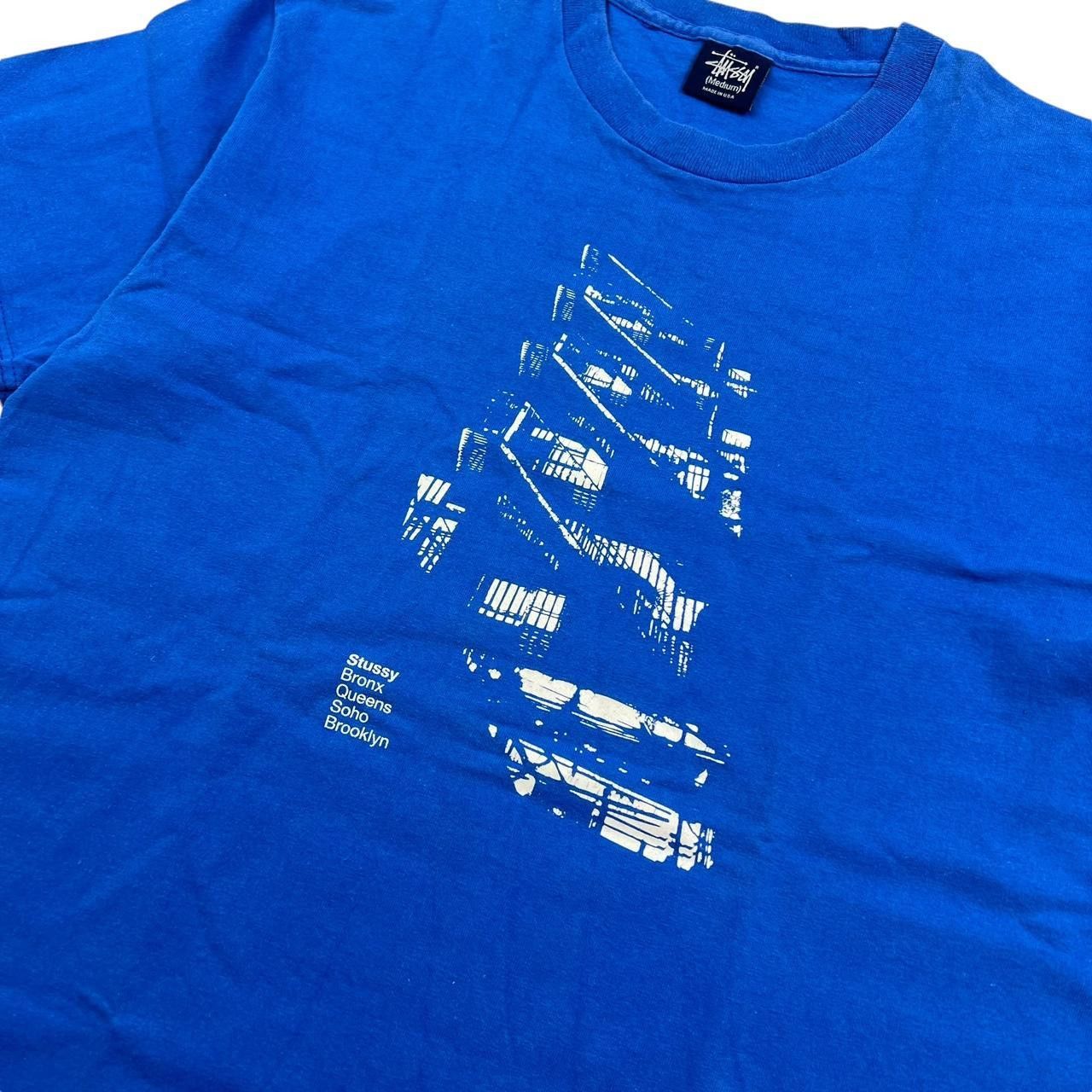 Stussy Vintage 2000s Stussy New York Fire Escape T-Shirt - Medium Size US M / EU 48-50 / 2 - 2 Thumbnail