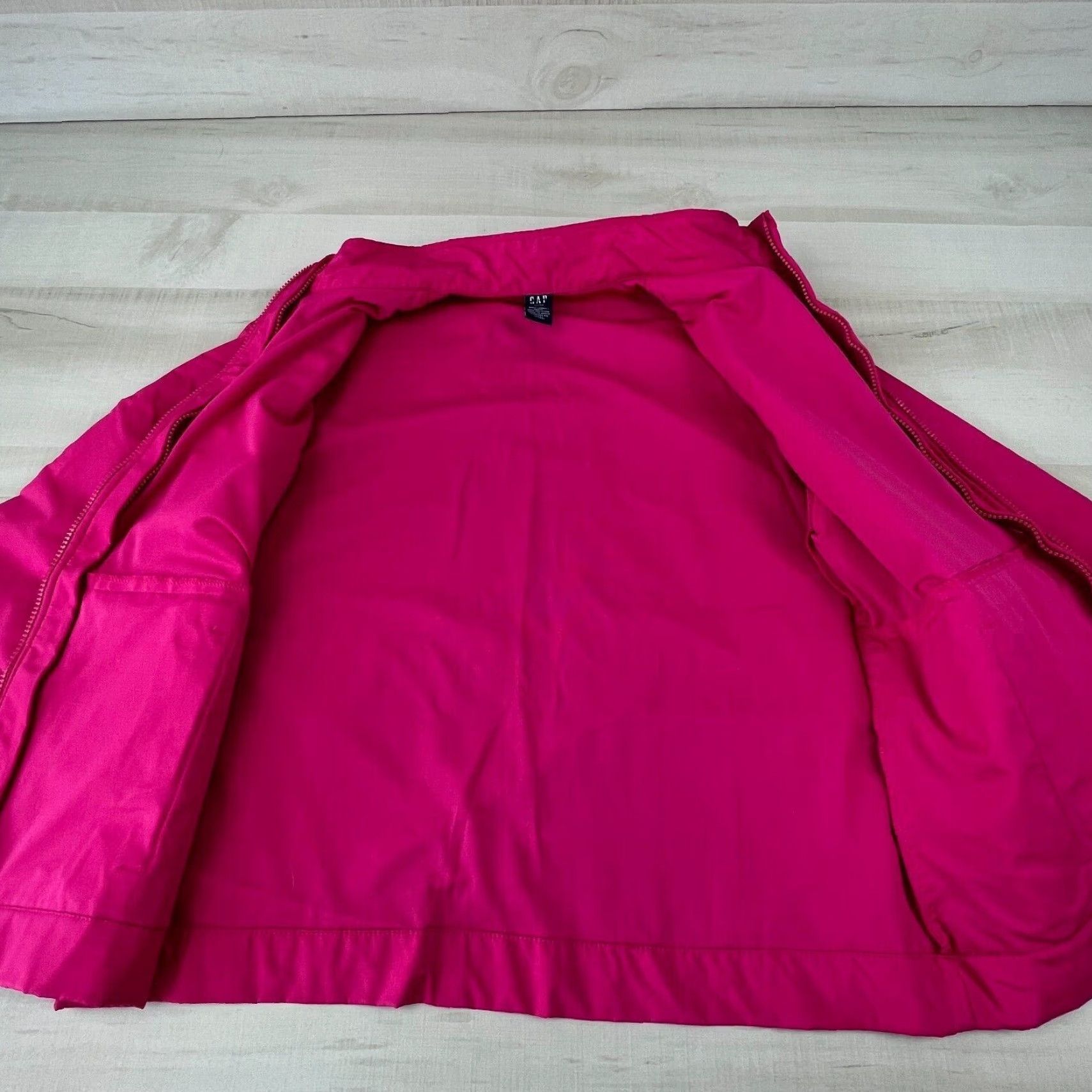 Gap Gap Womens Medium Pink Full Zip Lined Jacket Casual Softshell Polyester Size M / US 6-8 / IT 42-44 - 3 Thumbnail