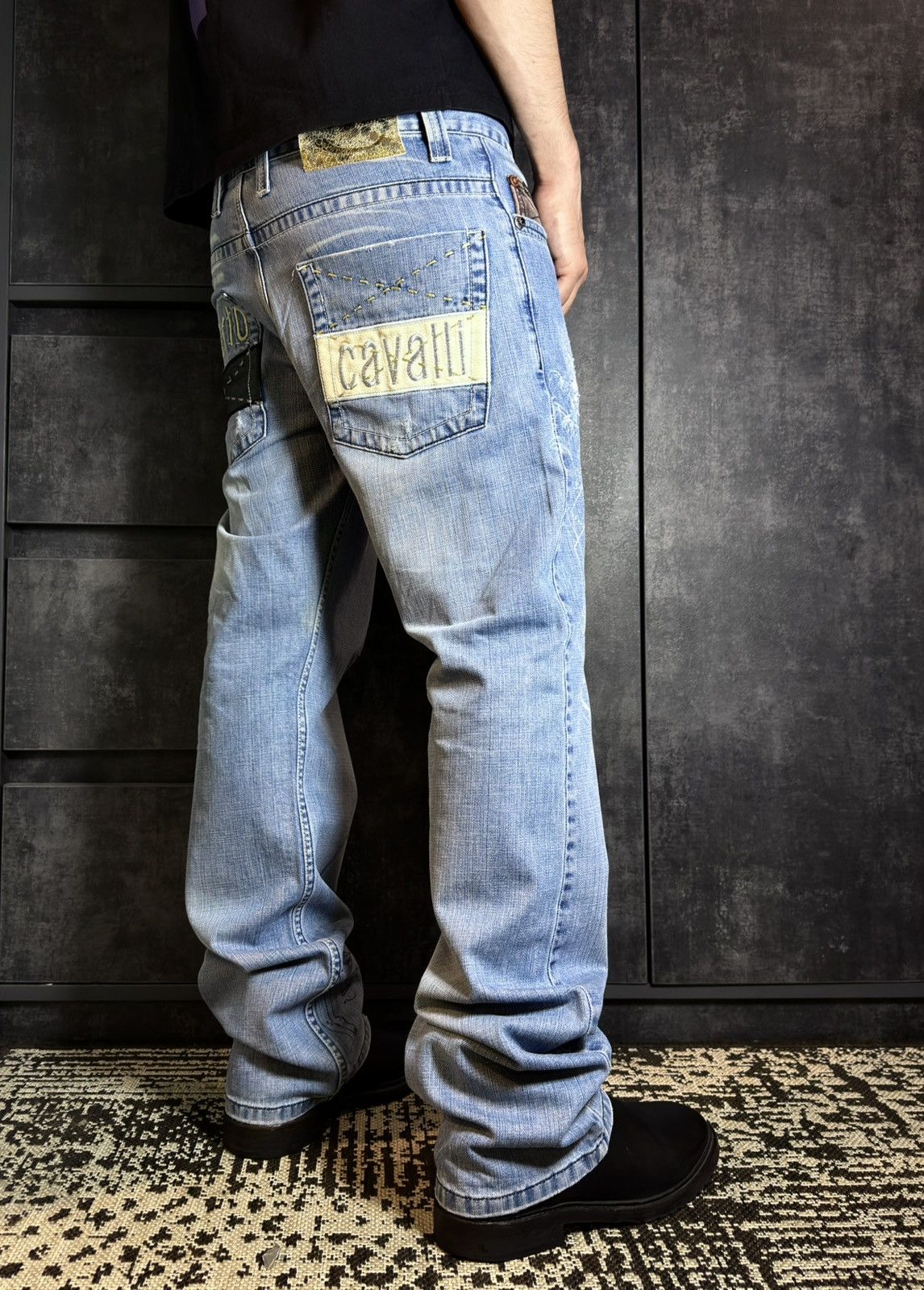 Roberto Cavalli Archive Roberto Cavalli Disstresed Y2K Jeans Dolce Hedi Raf Size US 32 / EU 48 - 4 Thumbnail