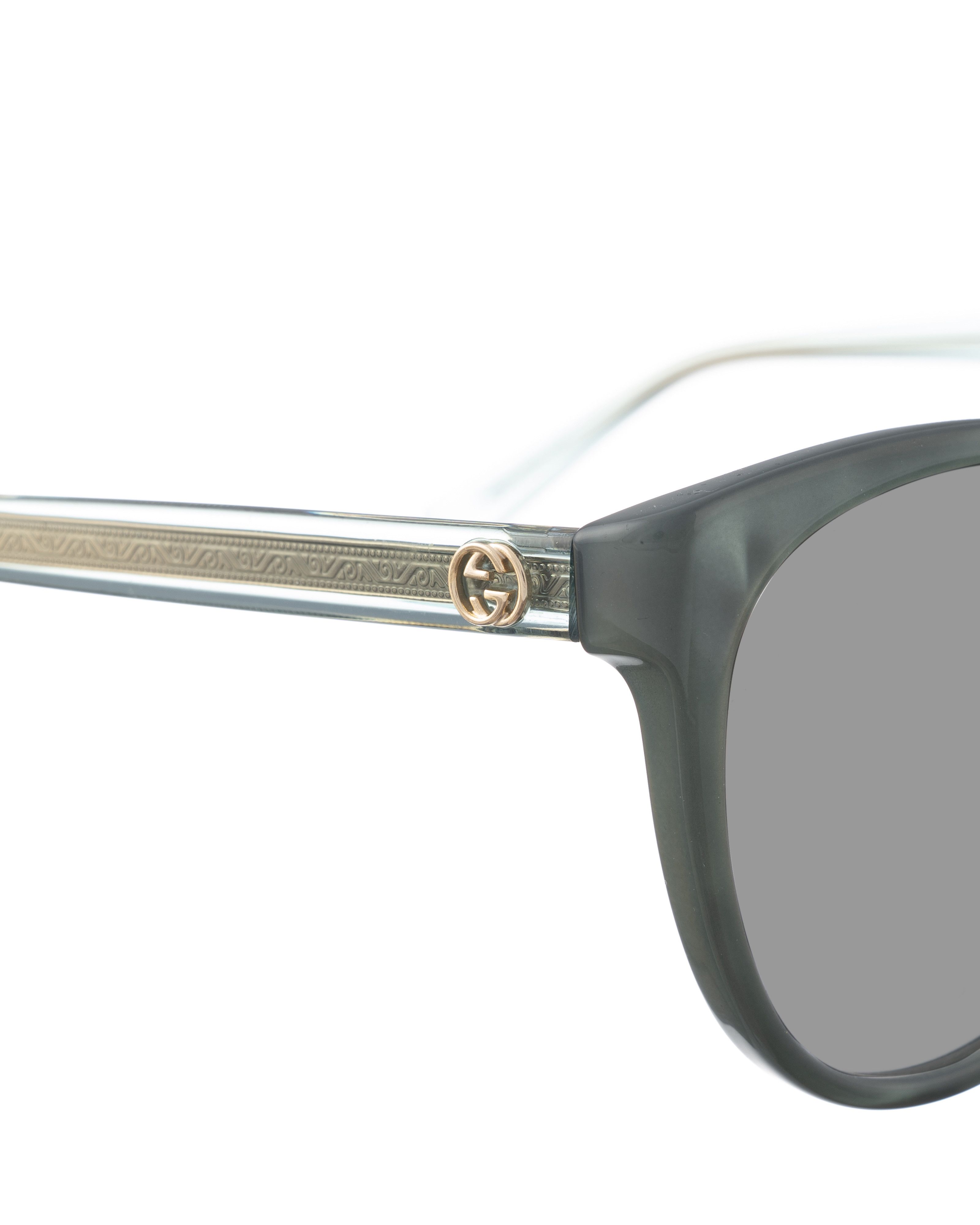 Gucci Gucci 00s Teal Pearl Sunglasses with Gold Details Size ONE SIZE - 1 Thumbnail