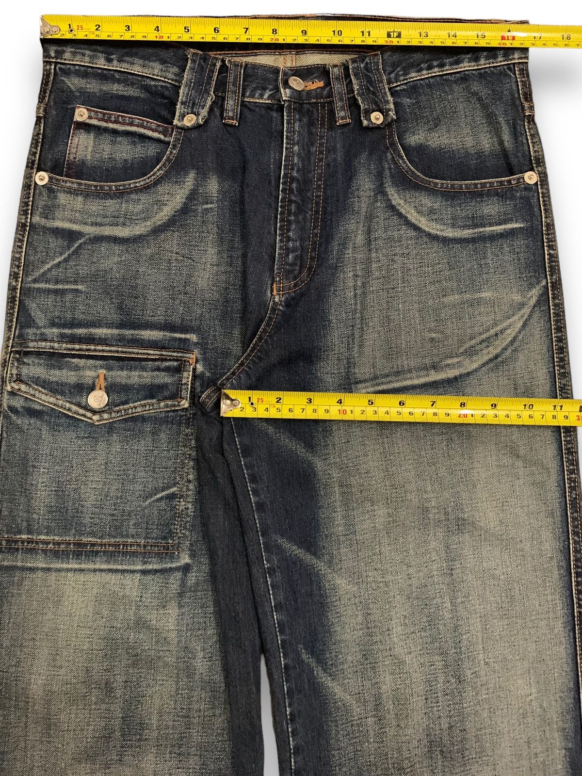 Valentino Vintage Valentino Rudy Italy Faded Baggy Bush Denim Pants Size US 33 - 17 Thumbnail