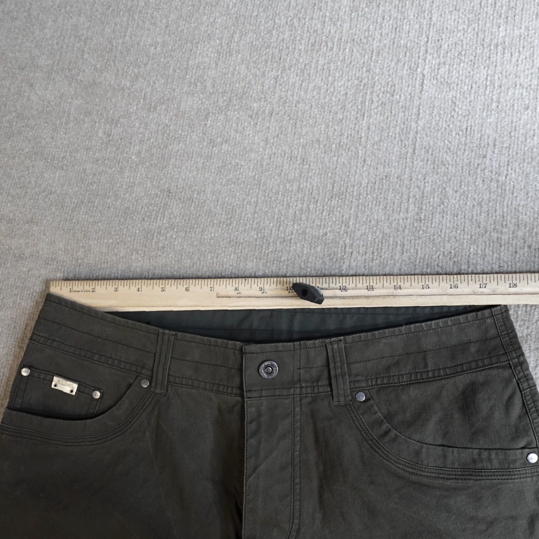 Vintage Kuhl RVLVR Pants 36 x 29 Beige Chino Metal Snap Men Regular 36 Boots? Size US 36 / EU 52 - 3 Thumbnail