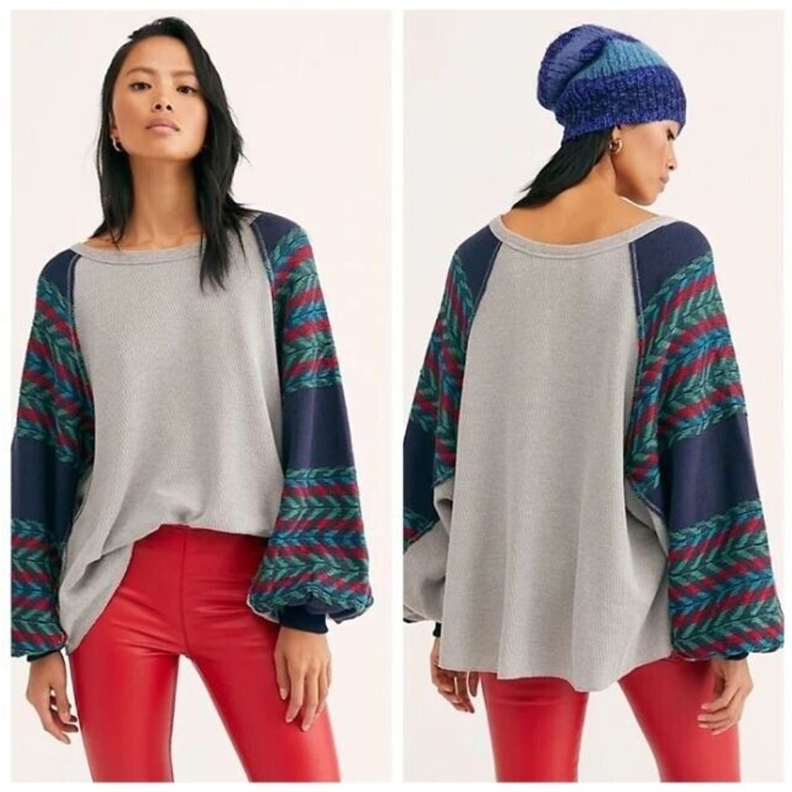 Free People We The Free By Free People Oversized Knit Thermal Sweater S Size S / US 4 / IT 40 - 1 Thumbnail