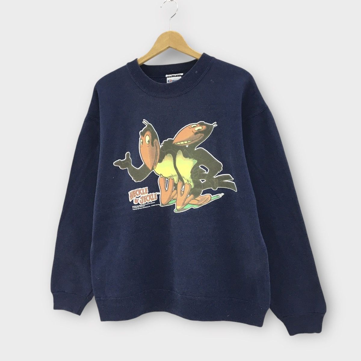 Hanes Vintage 90s Heckle And Jeckie Crewneck Character Terrytoons Size US M / EU 48-50 / 2 - 2 Thumbnail