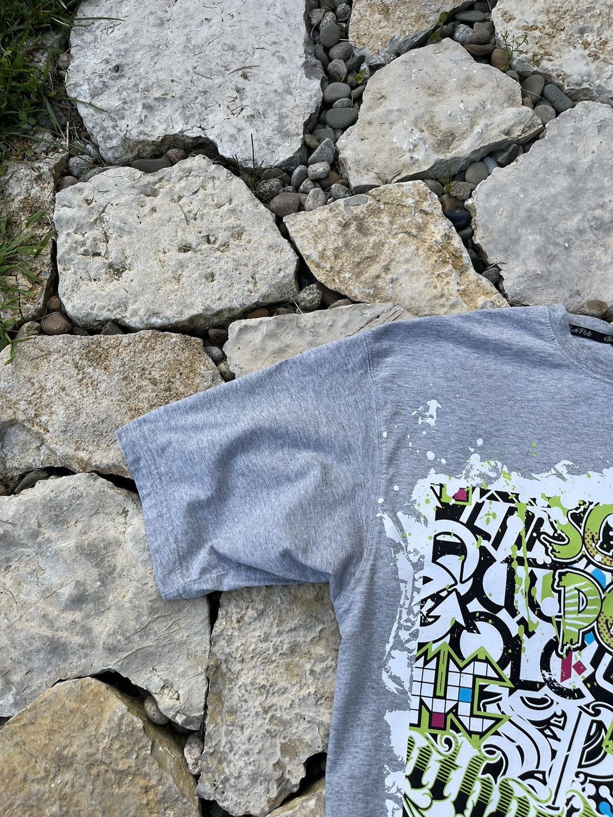 Southpole × Vintage South Pole vintage tee t-shirt graffiti paint y2k multi logo Size US M / EU 48-50 / 2 - 5 Thumbnail