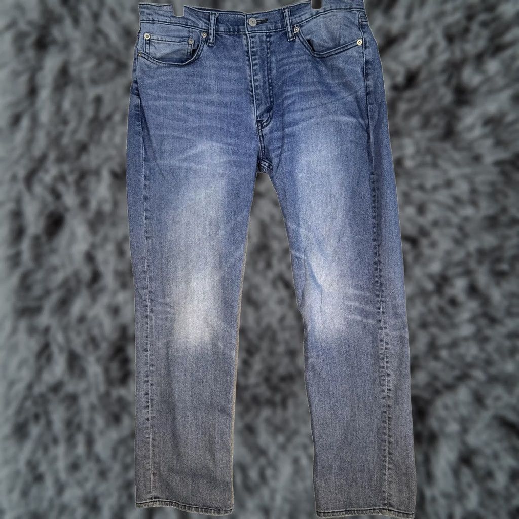 Levi's VINTAGE Levi’s 514 Jeans Mens 36x32 Blue Straight Fit Stretch Denim 5 Pocket Zip Fly Size US 36 / EU 52 - 1 Thumbnail