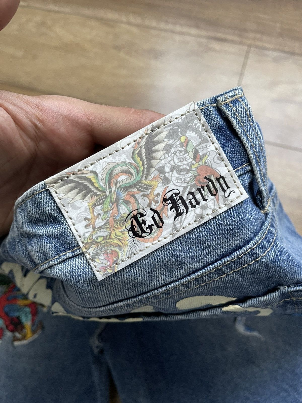 Christian Audigier Ed Hardy Christian Audigier Vintage Jeans Pants 90s Y2K Size US 32 / EU 48 - 9 Thumbnail
