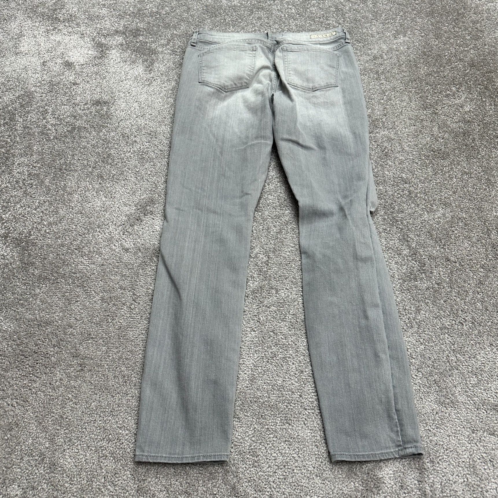 Vintage Articles of Society Skinny Jeans Womens 27 Gray Mid Rise Distressed Regular Fit Size 27" / US 4 / IT 40 - 3 Thumbnail