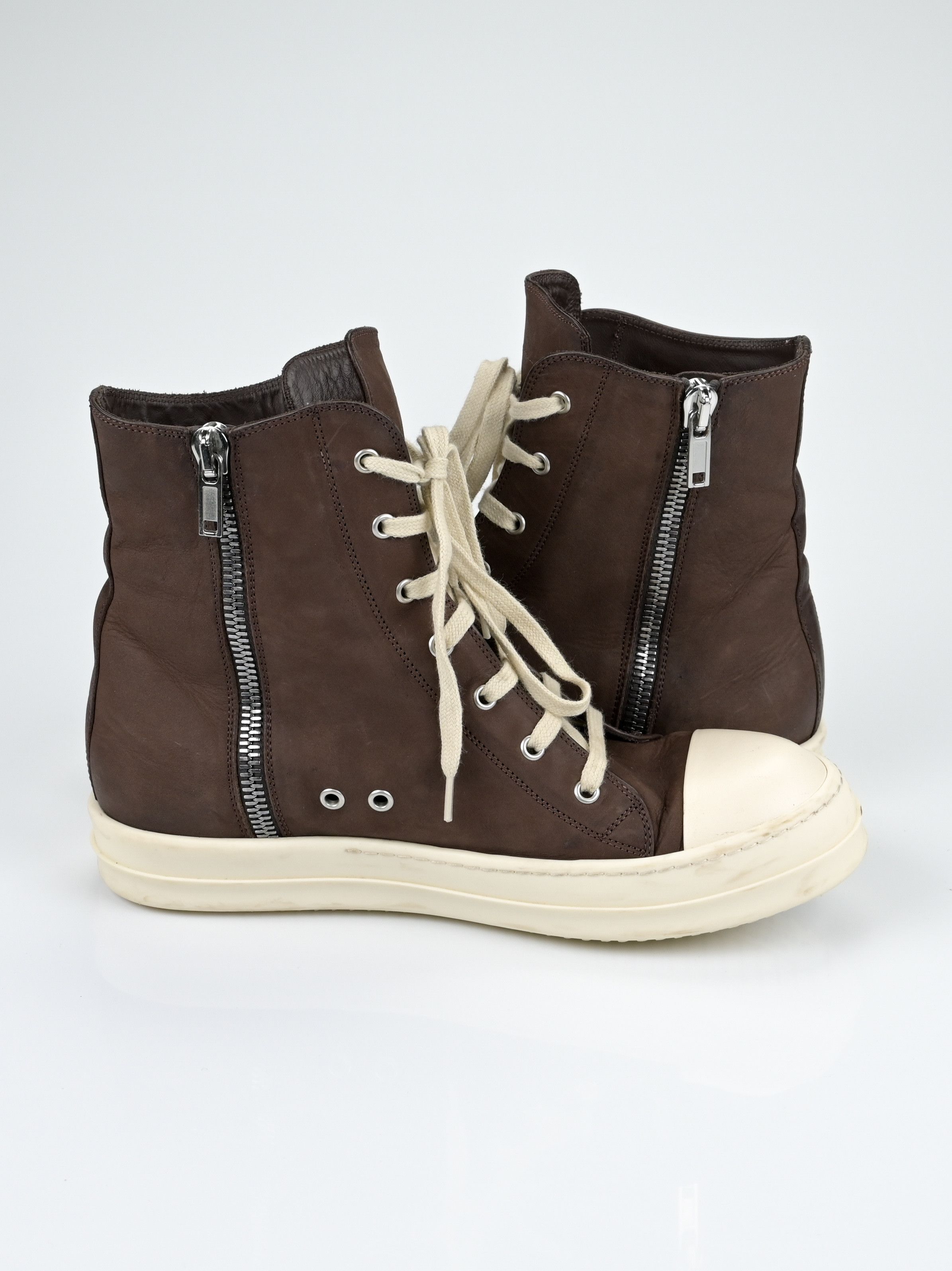 Rick Owens Mainline Leather High Top Ramones Size US 10 / EU 43 - 5 Thumbnail