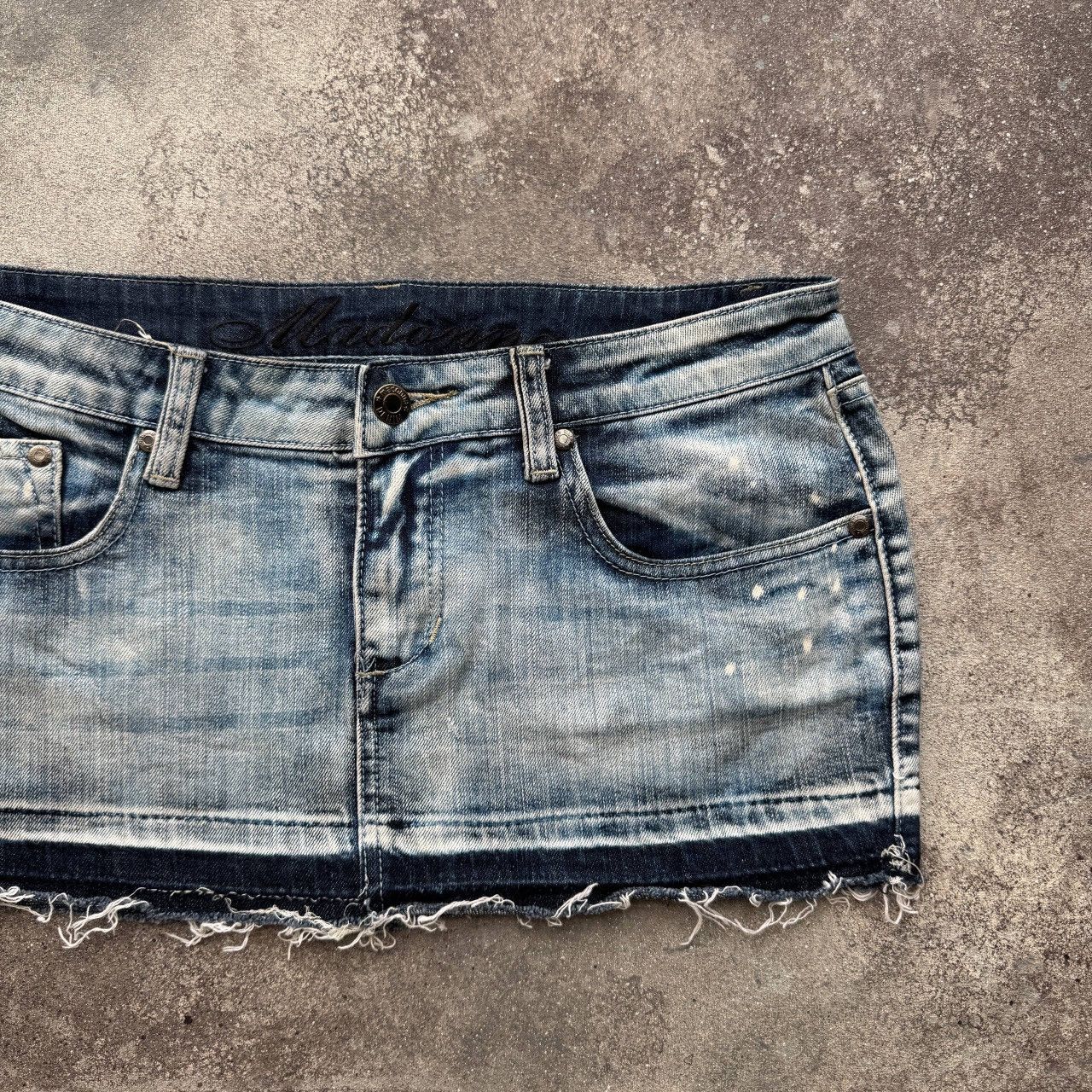 Hysteric Glamour Madonna Y2K Glam Vintage Sexy Denim Mini Skirt Size 28" / US 6 / IT 42 - 5 Thumbnail