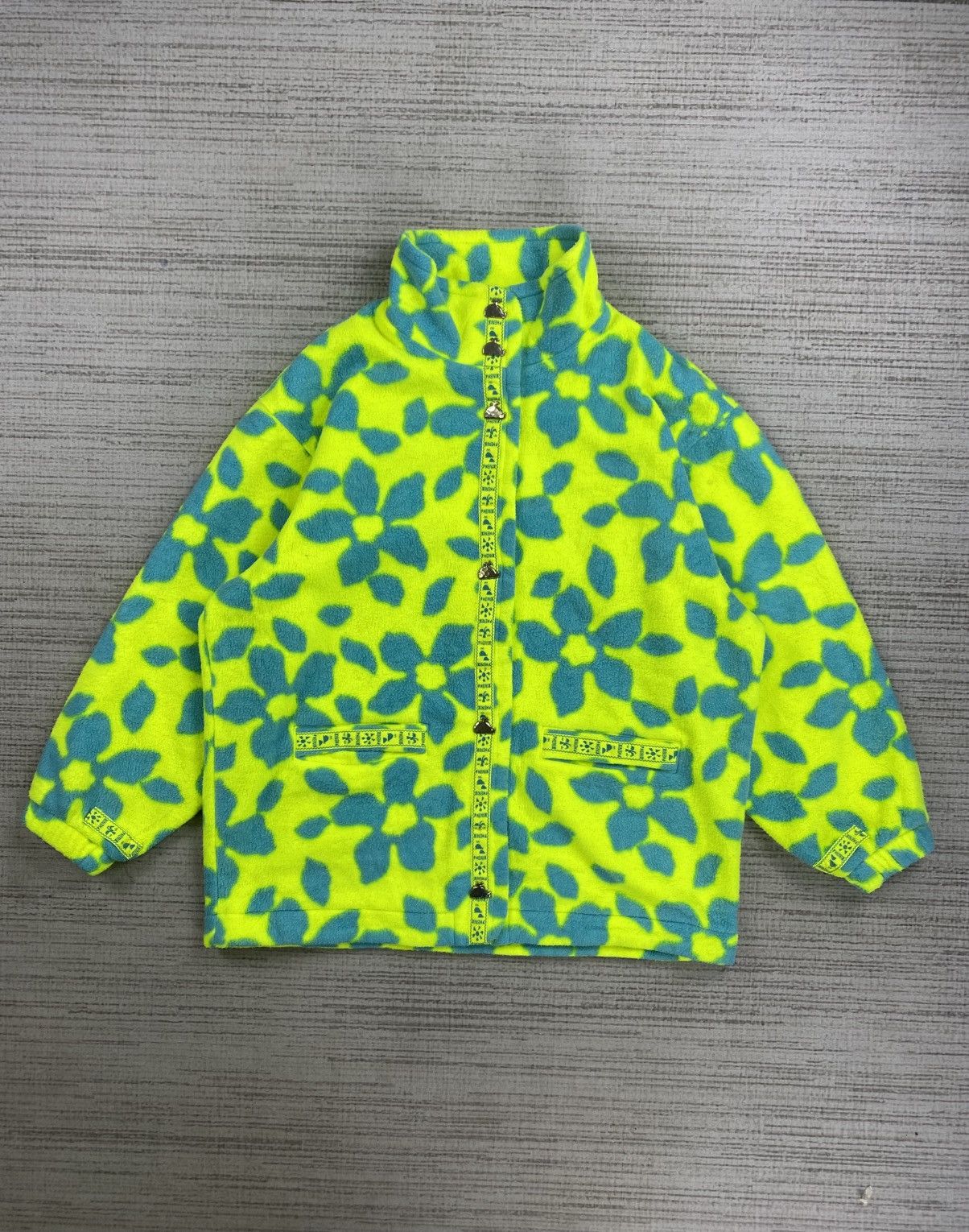 Vintage Phenix Rare Abstract Flower Winter Season Jacket