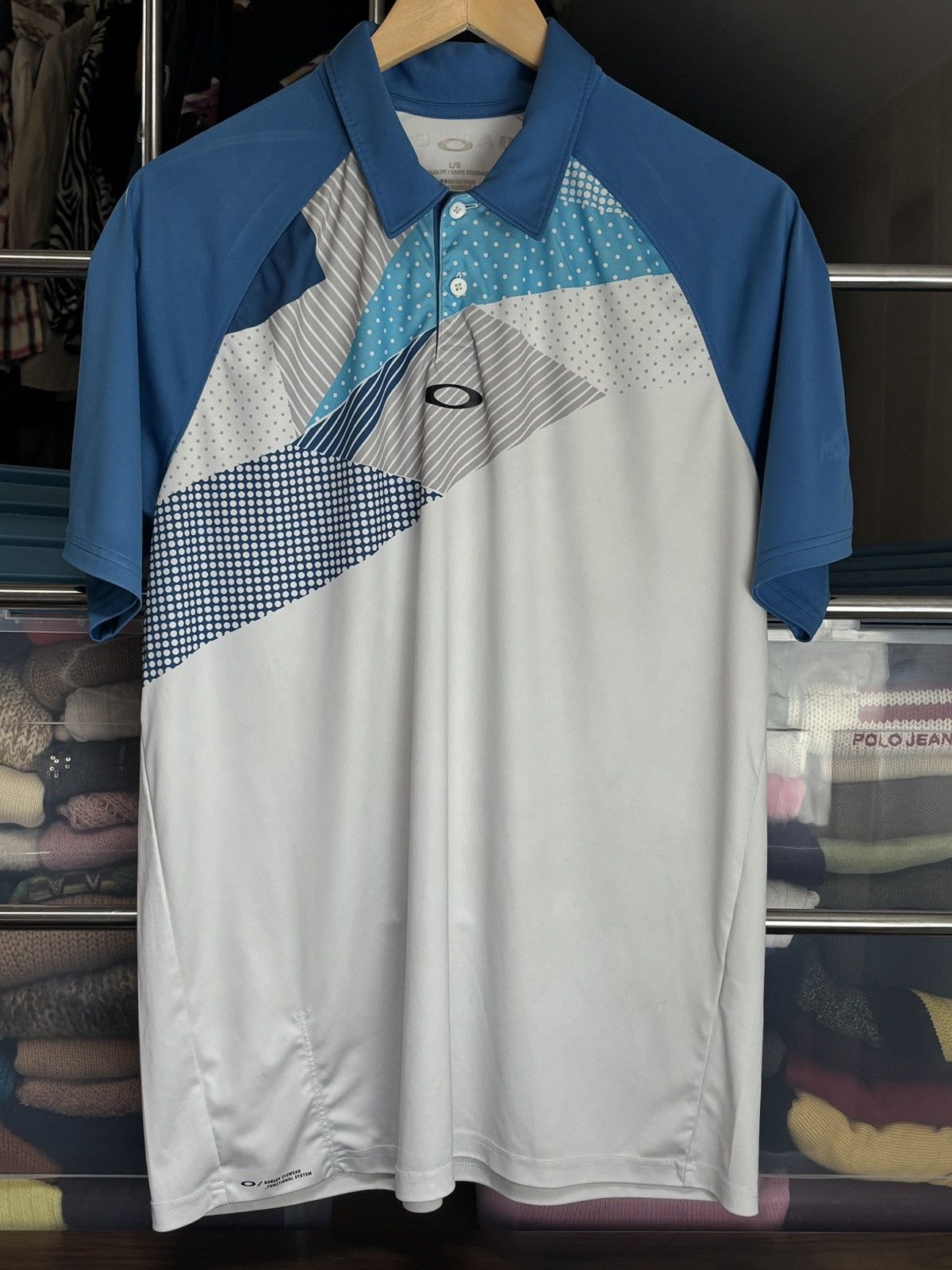 Oakley × Vintage Oakley 00s Vintage Active Sport Polo Shirt Size US L / EU 52-54 / 3 - 1 Thumbnail