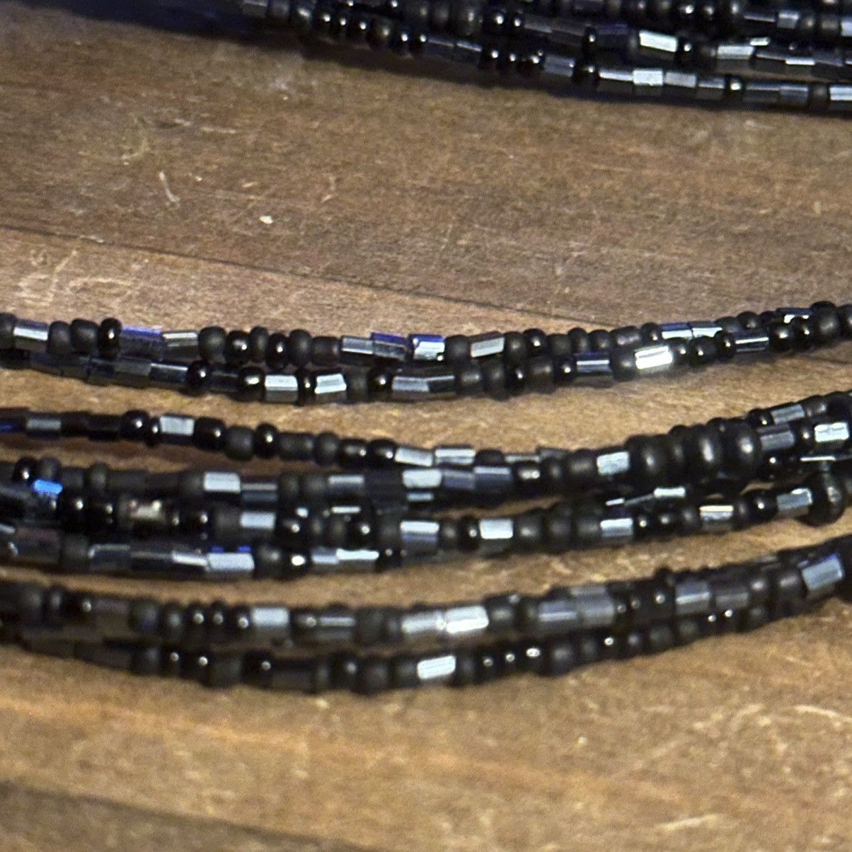 Other Multi strand black seed bead knot necklace Size ONE SIZE - 4 Thumbnail