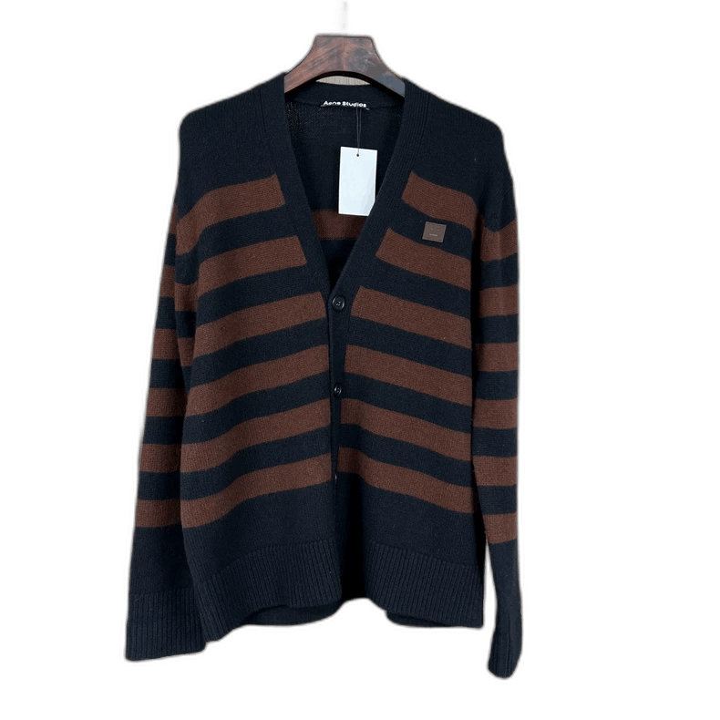 Acne Studios Acne Studios Striped Embroidered Knit Cardigan Size US XS / EU 42 / 0 - 1 Thumbnail