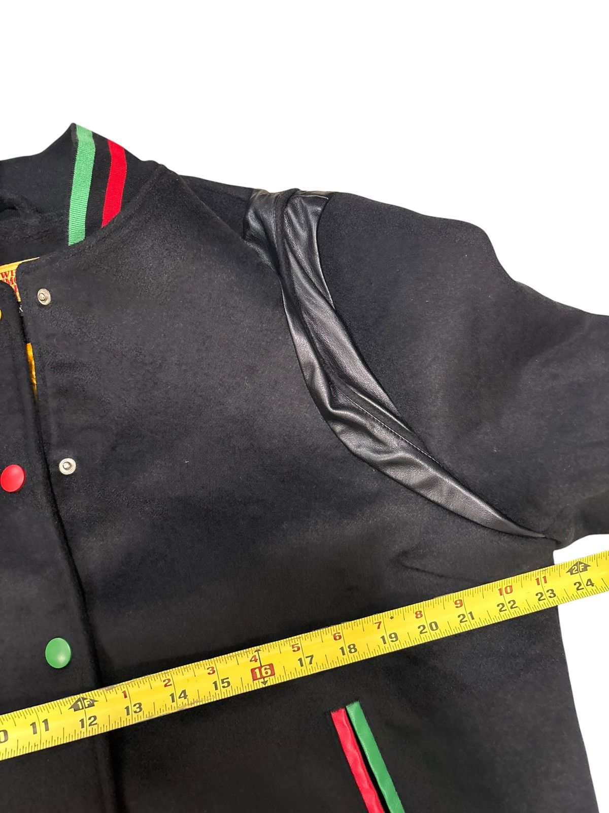 Whensmokeclears When Smoke Clears RGB Varsity Wool Bomber Jacket RARE Size US XXL / EU 58 / 5 - 11 Thumbnail