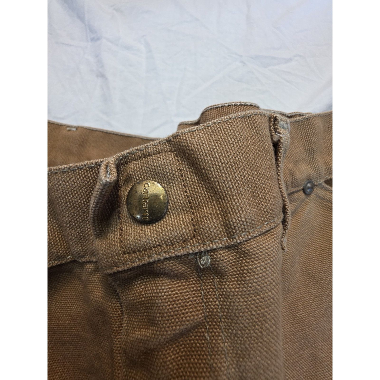 Carhartt Carhartt Double Knees Men's Size 38x28 Tan Faded Pants Size US 38 / EU 54 - 6 Thumbnail