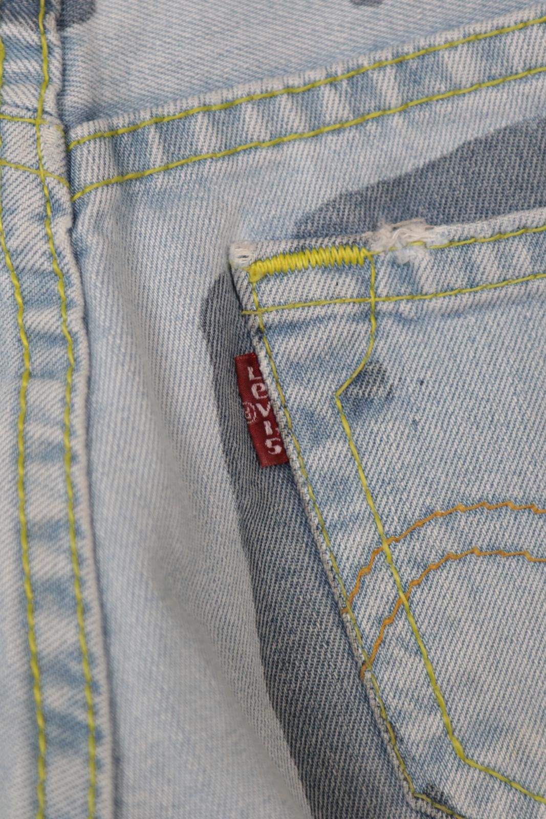 Levi's 95' Levi's Two-Tone Denim Shorts Size 28" / US 6 / IT 42 - 4 Thumbnail