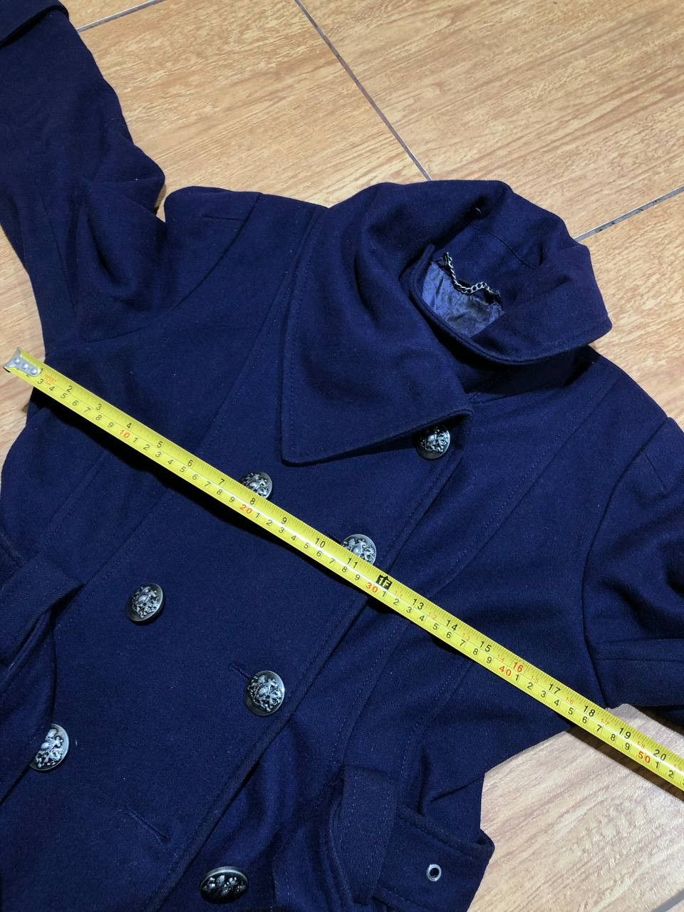 Guess VINTAGE GUESS Double Breasted Belted Coat Size M / US 6-8 / IT 42-44 - 14 Thumbnail