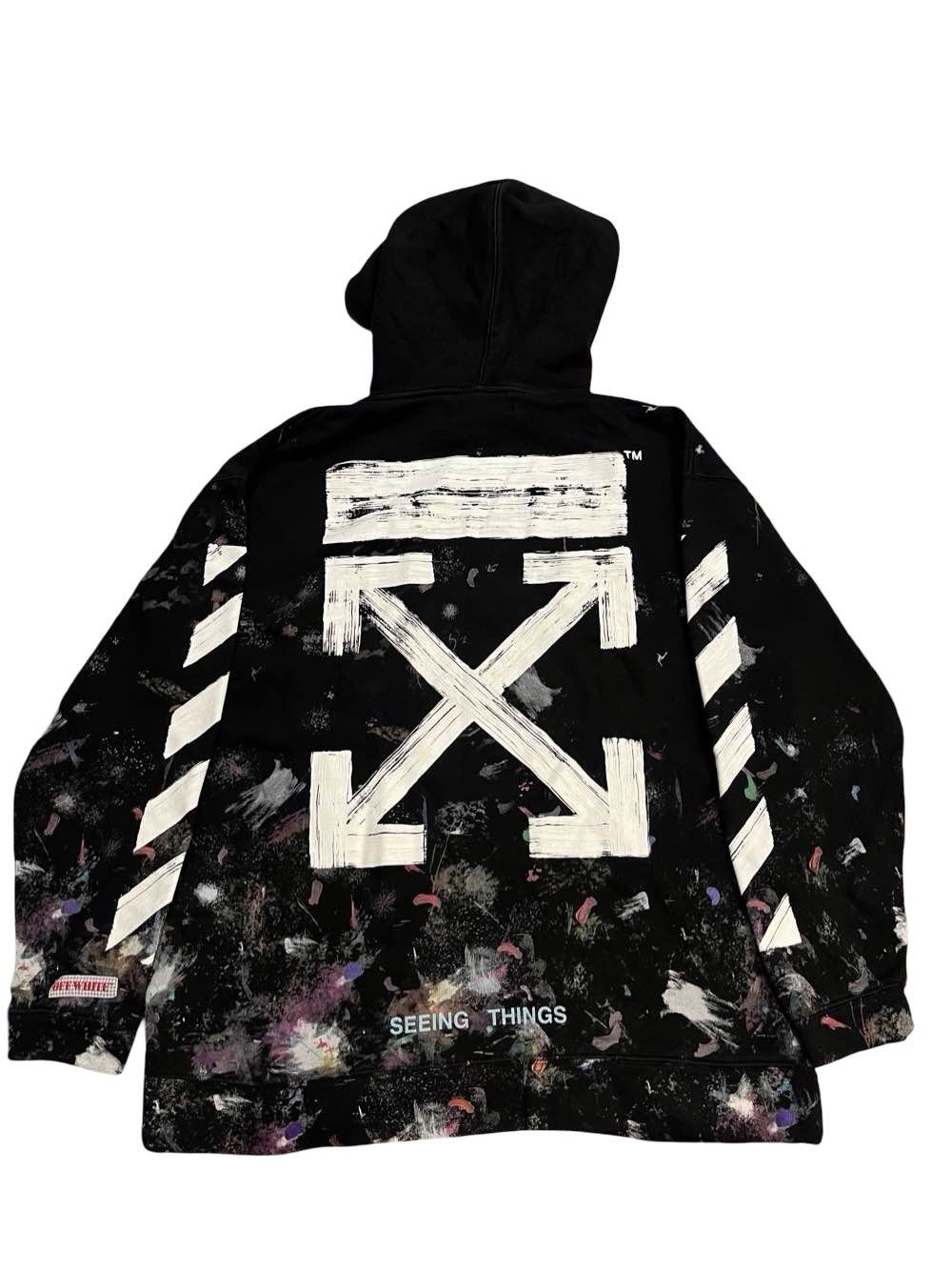 Off-White Diag Galaxy Brushed Over Hoodie Size US L / EU 52-54 / 3 - 2 Thumbnail