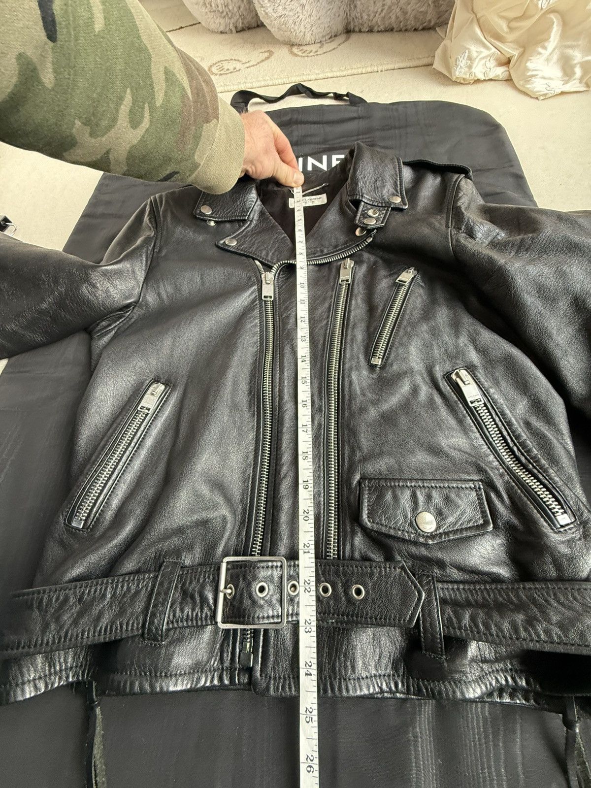 Saint Laurent Paris Saint Laurent Bloodluster leather L17 biker jacket Grail 50 Size US M / EU 48-50 / 2 - 8 Thumbnail