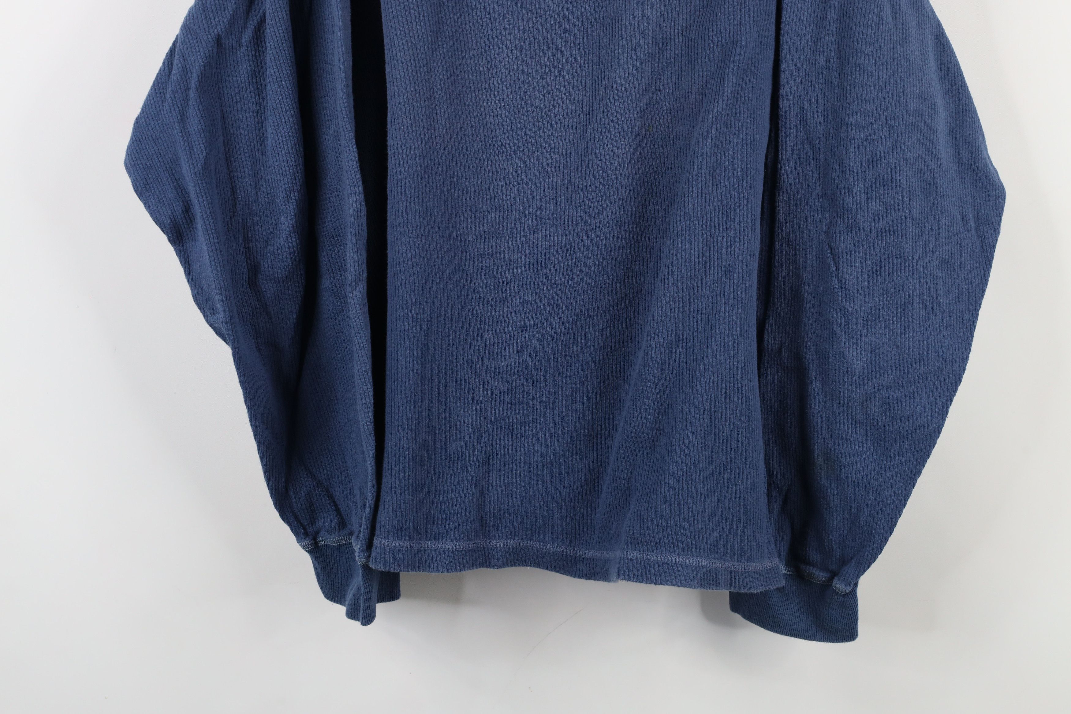 Vintage Vintage 90s Broncos Football Ribbed Knit Henley T-Shirt Size US L / EU 52-54 / 3 - 3 Thumbnail