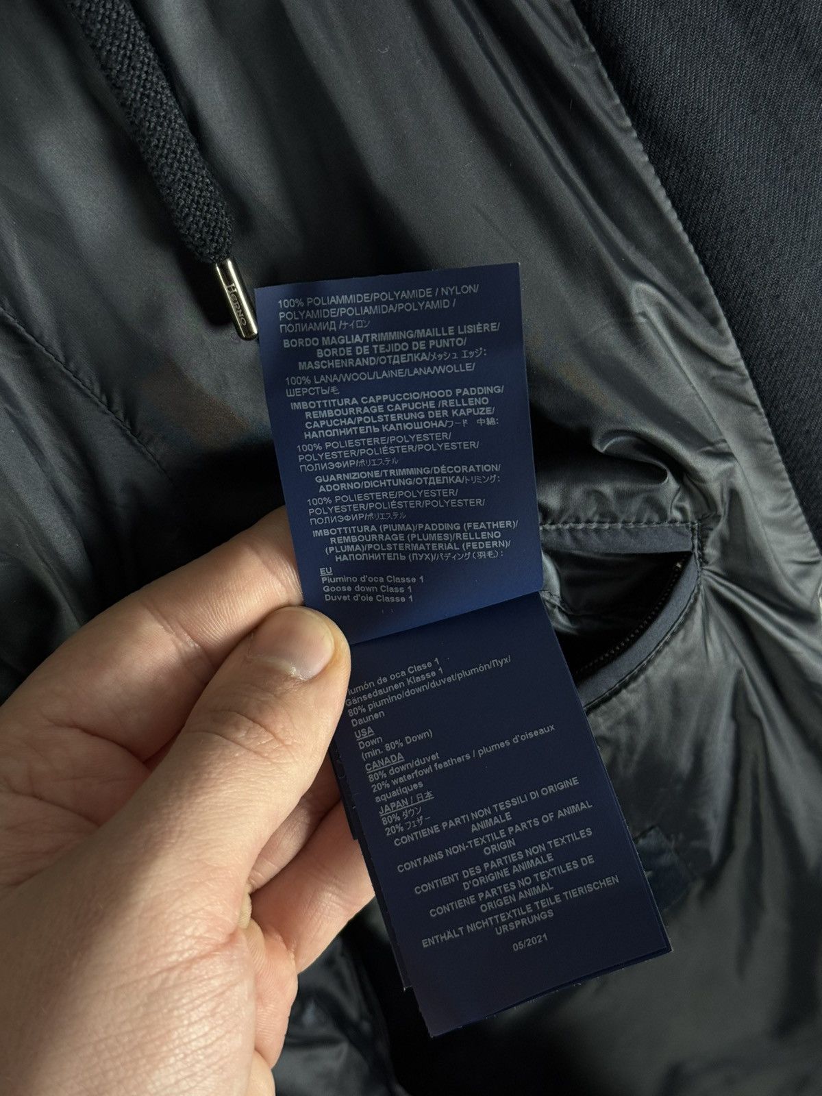Herno HERNO Norfolk Men's Down Jacket Navy Blue Size 50 Size US M / EU 48-50 / 2 - 21 Thumbnail