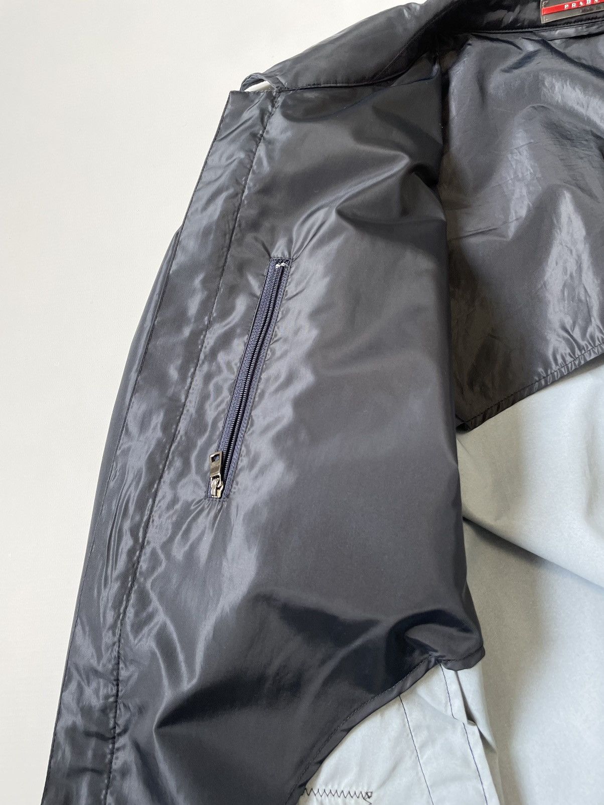 Prada Dark Blue Nylon Zip Mac Jacket Size US M / EU 48-50 / 2 - 9 Thumbnail
