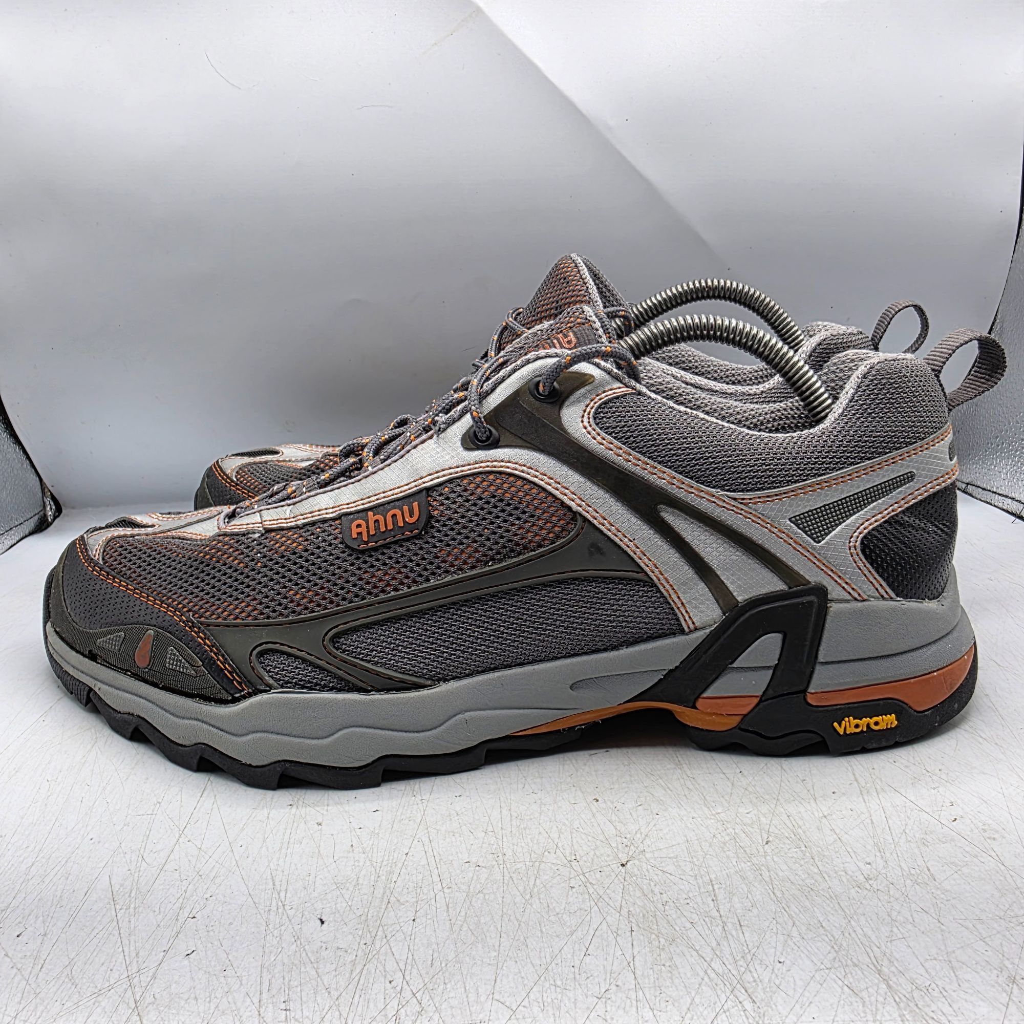 Other Ahnu Mens 11 Gray Hiking Shoes Vibram Soles Camping Outdoors Size US 11 / EU 44 - 12 Thumbnail