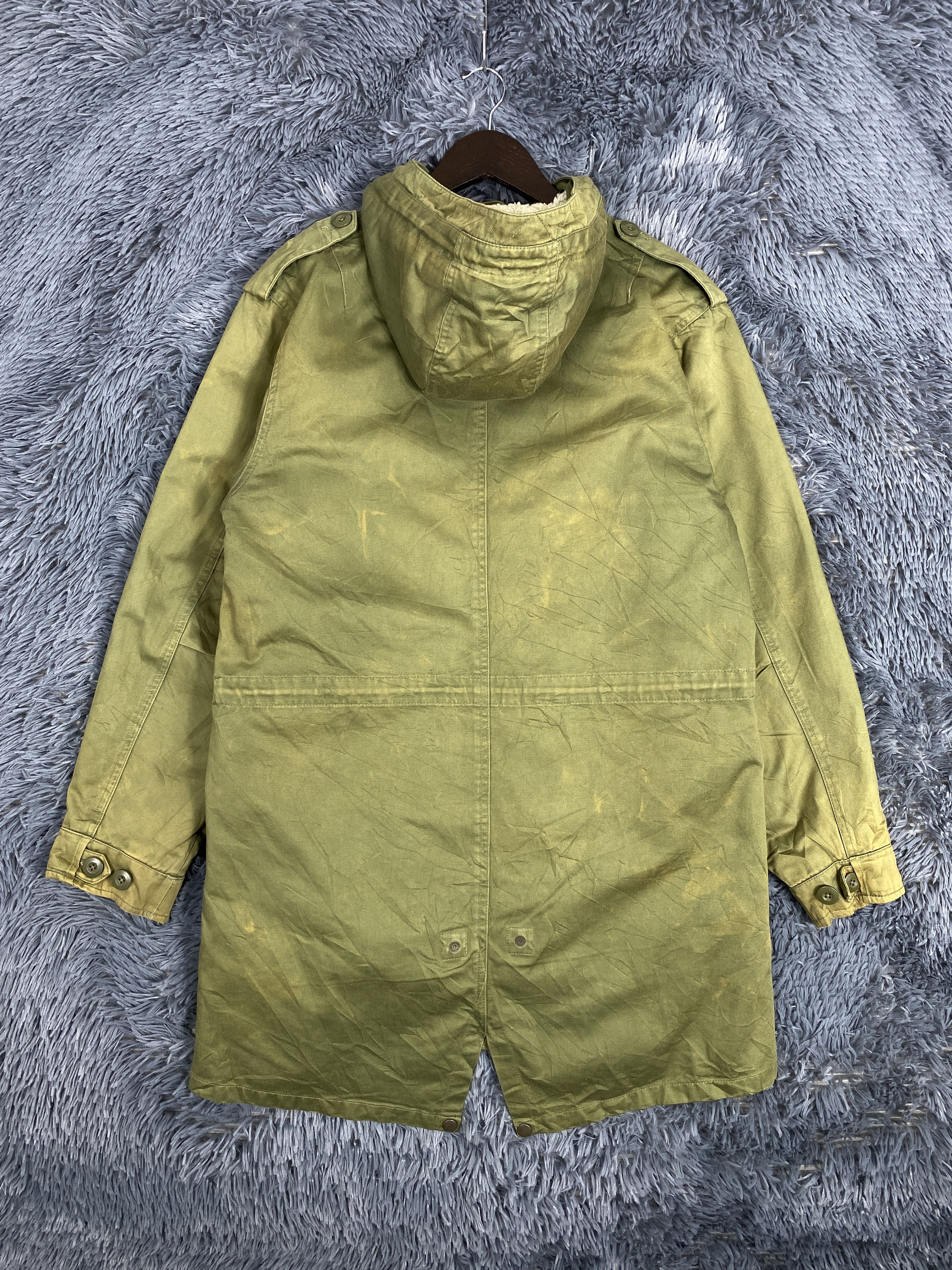 GU Vintage GU Hoodie Zip Up Long Canvas Jacket Size US L / EU 52-54 / 3 - 5 Thumbnail