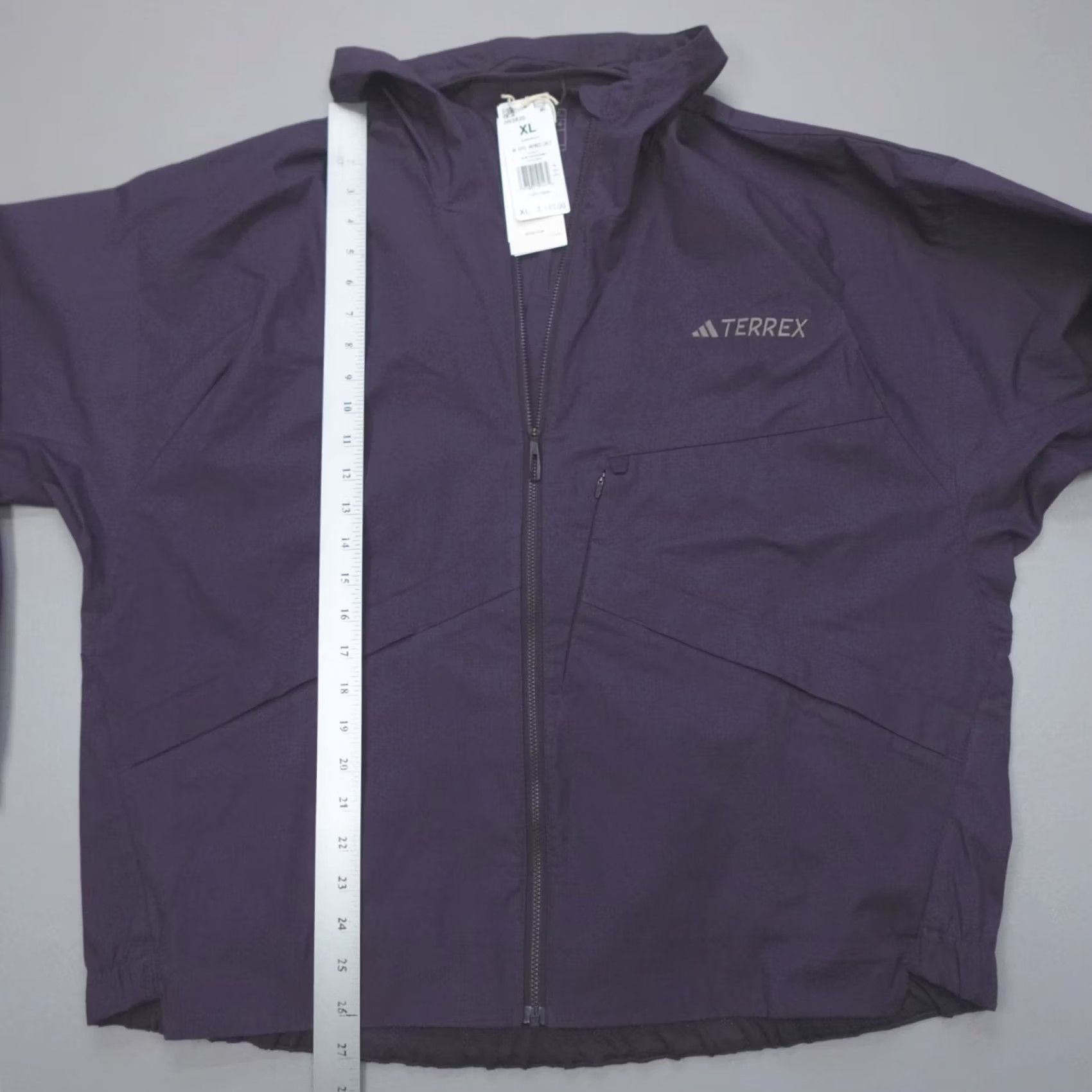 Adidas Adidas Terrex Xploric Wind Hiking Jacket Aurora Black(Purple) Women's XL Windbreaker Hooded Pockets Zipper Windproof Full Zip Outdoor Size XL / US 12-14 / IT 48-50 - 6 Thumbnail