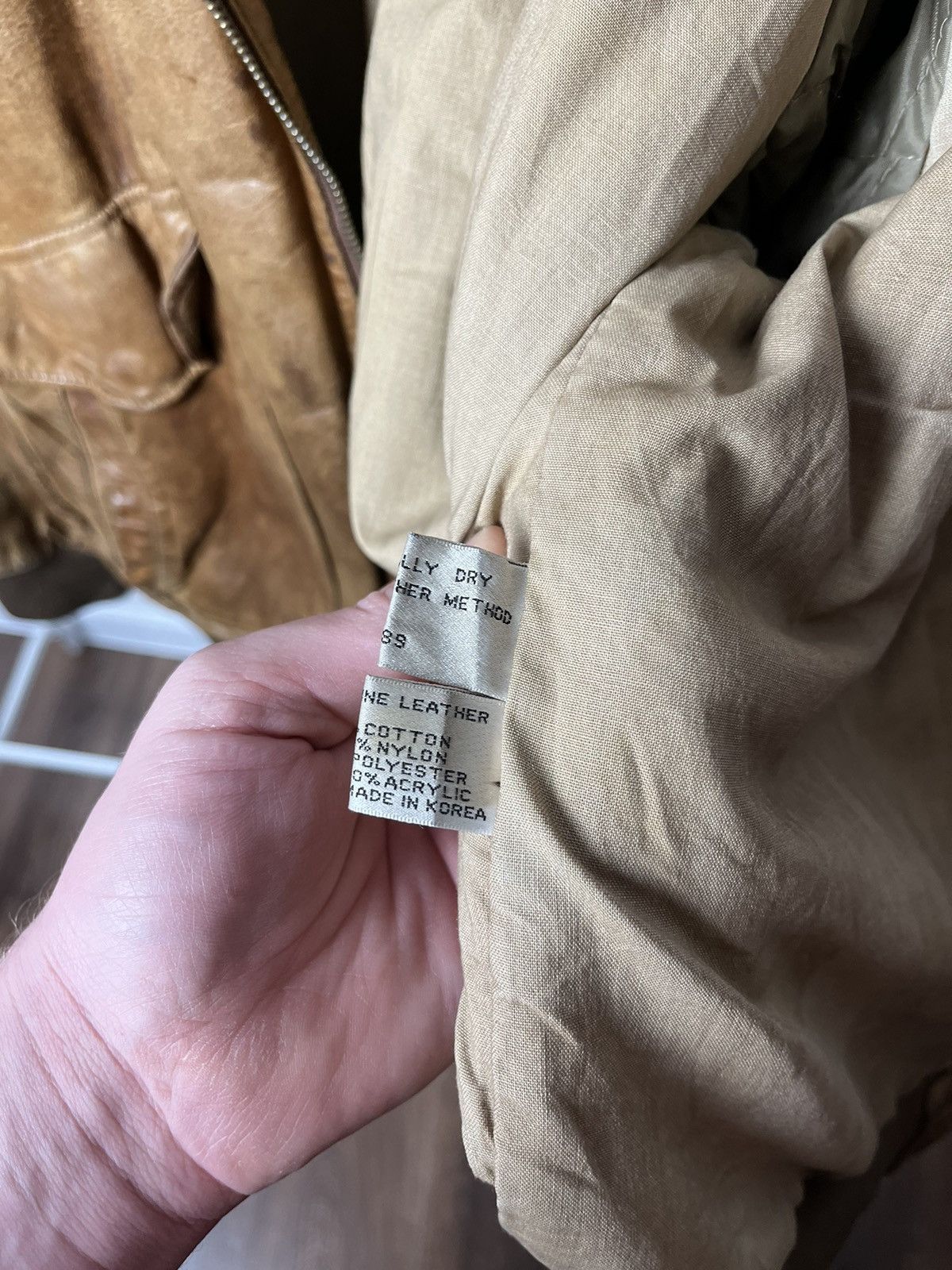 Japanese Brand × Vintage Vintage Brown Leather Boxy Bomber Jacket Kanye West Style Size US XL / EU 56 / 4 - 11 Thumbnail