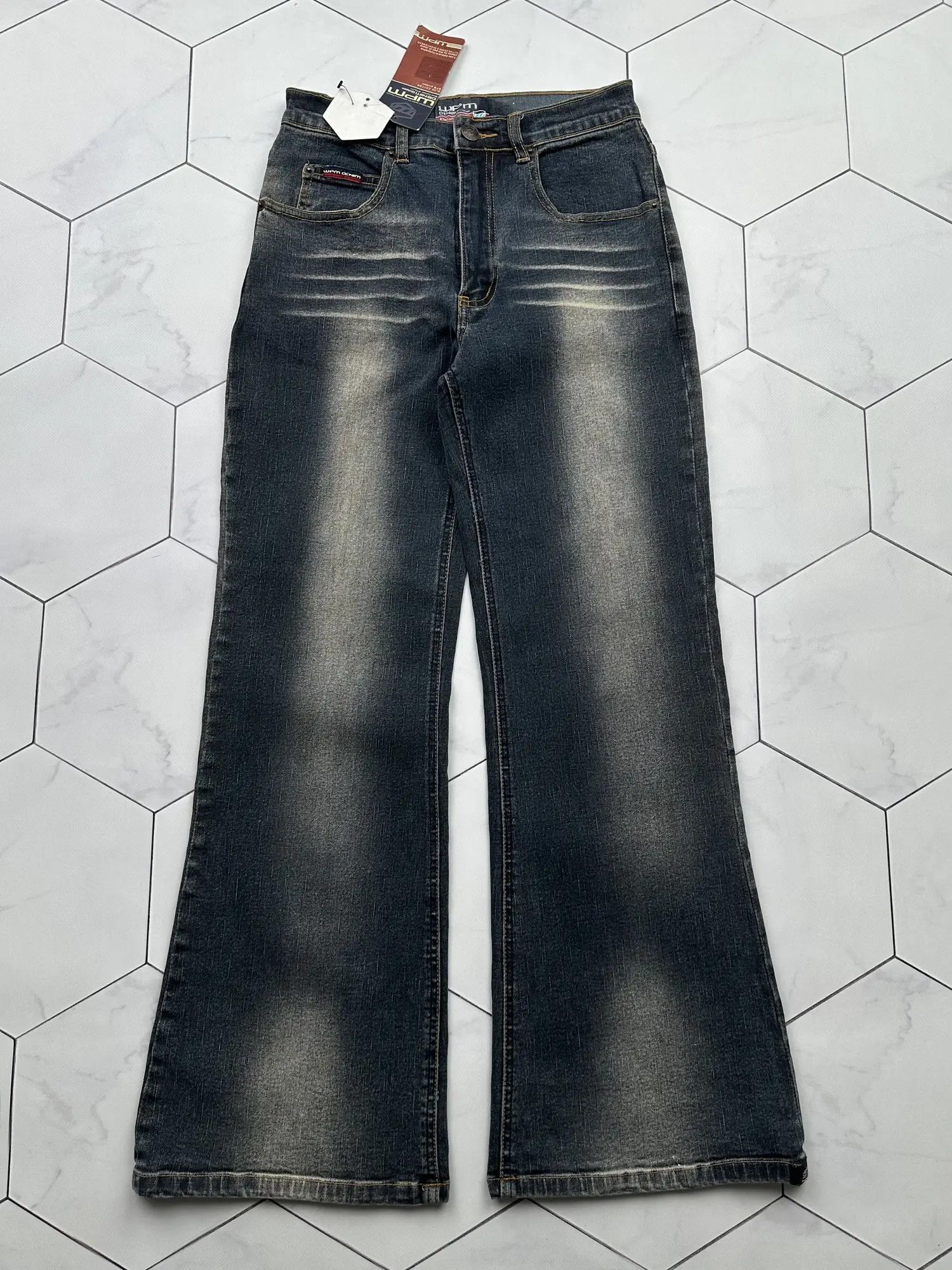 Japanese Brand Vintage Faded Flare Jeans (B602)E2 Size 25" / US 0 / IT 36 - 1 Thumbnail