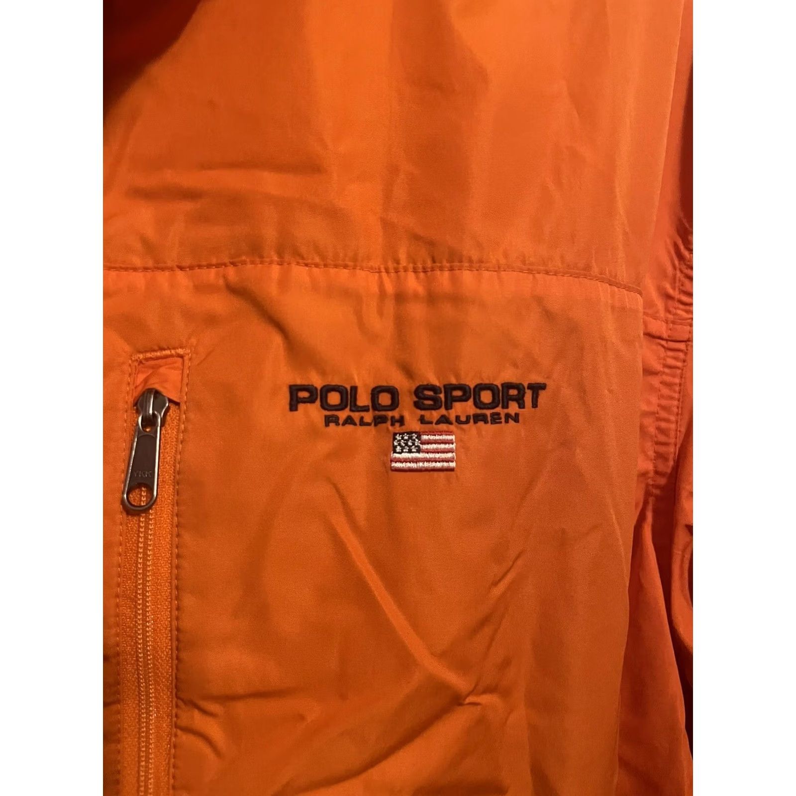 Polo Ralph Lauren Polo Ralph Lauren Windbreaker Jacket Sport Polyester Orange L Men XL? Size US L / EU 52-54 / 3 - 4 Thumbnail