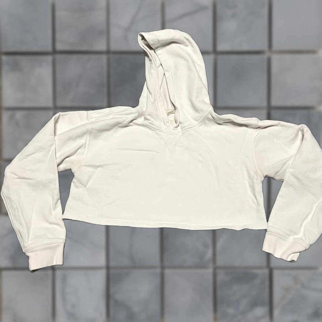 Lululemon Lululemon Hoodie Womens S Cropped White Sweatshirt Family? Size S / US 4 / IT 40 - 1 Thumbnail
