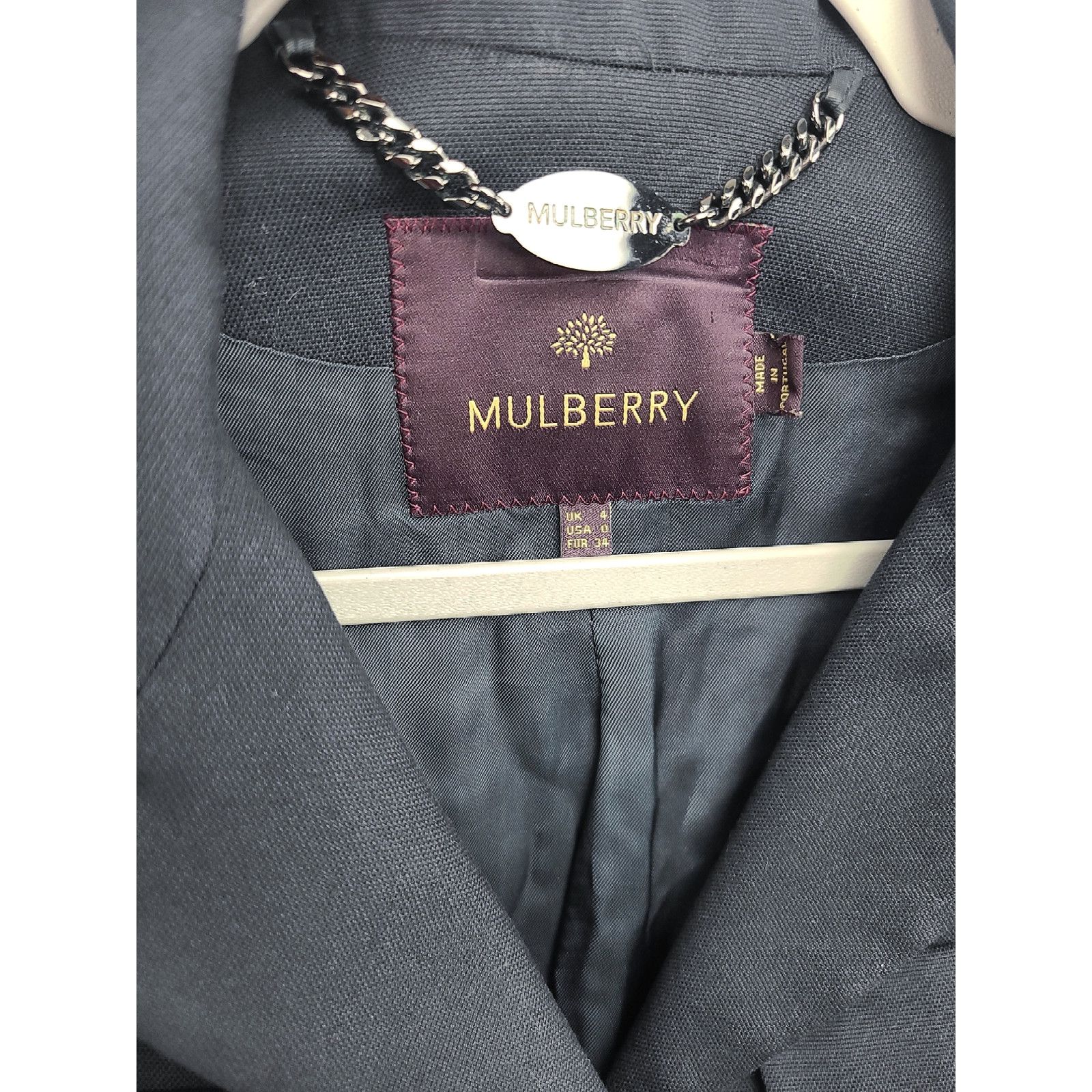 Mulberry Mulberry Navy Blue Blazer Jacket US Size 0 Size XS / US 0-2 / IT 36-38 - 2 Thumbnail