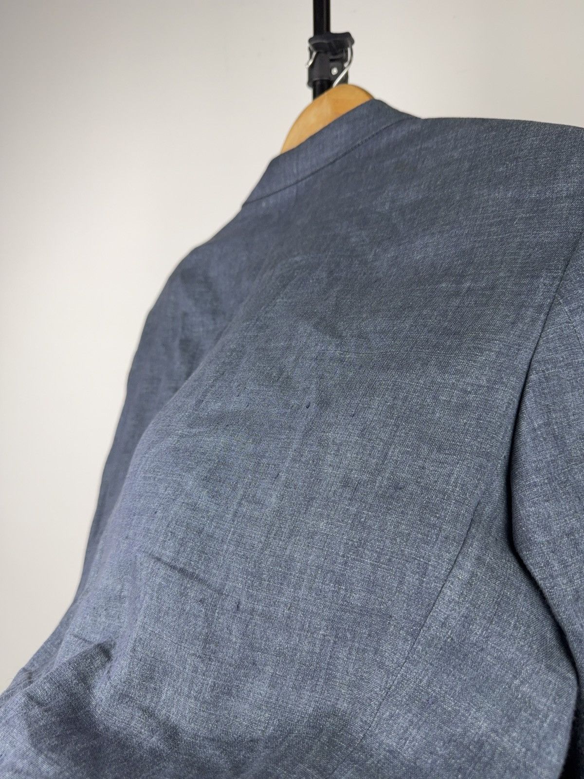 Hugo Boss Luxury Boss Hugo Boss Linen Blazer Maputo Blue 3 Button EU50 Size 40R - 19 Thumbnail
