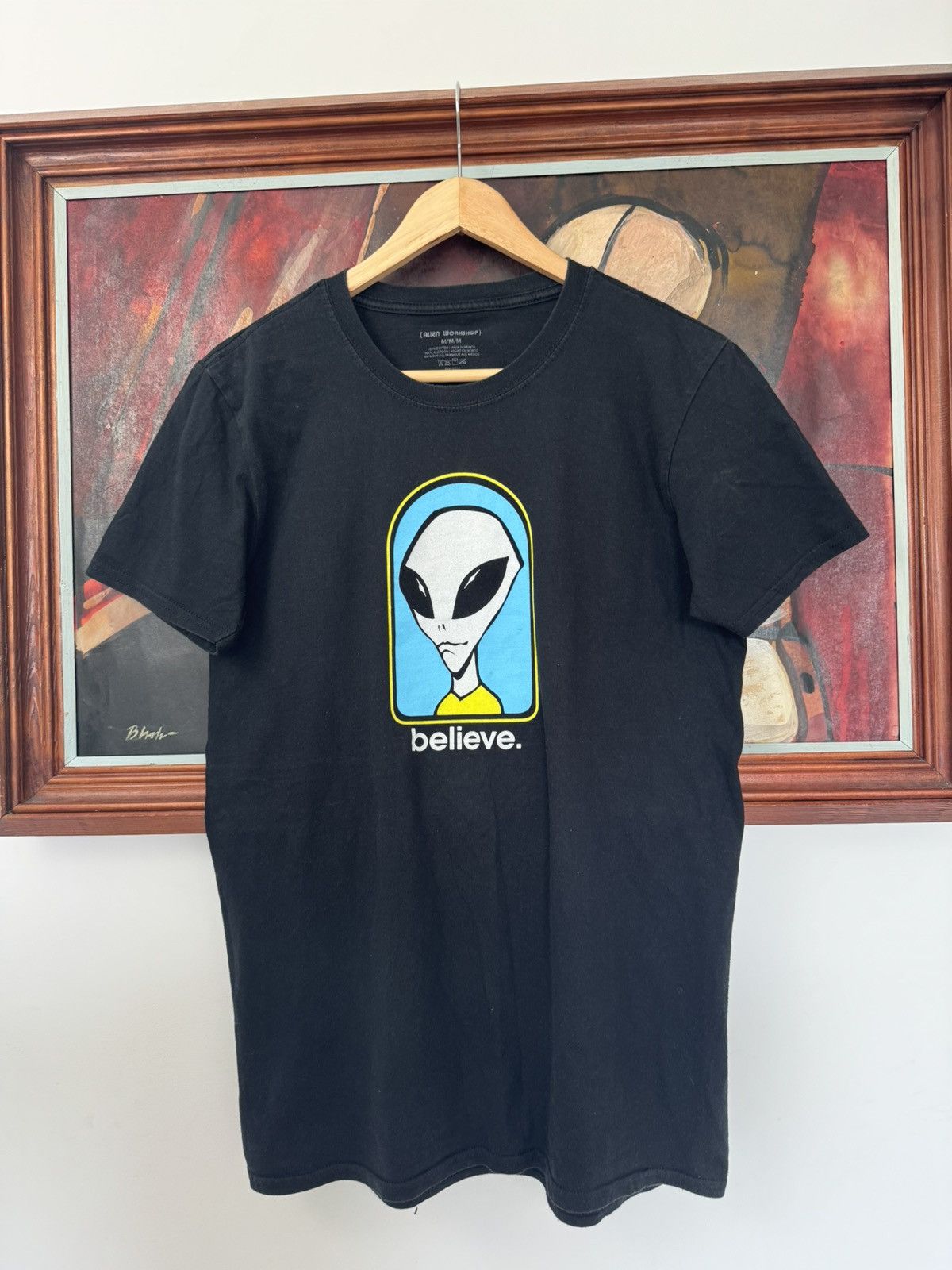 Vintage Skate Tee Alien Workshop Skateboard Cartoon USA Y2K Size US M / EU 48-50 / 2 - 1 Thumbnail